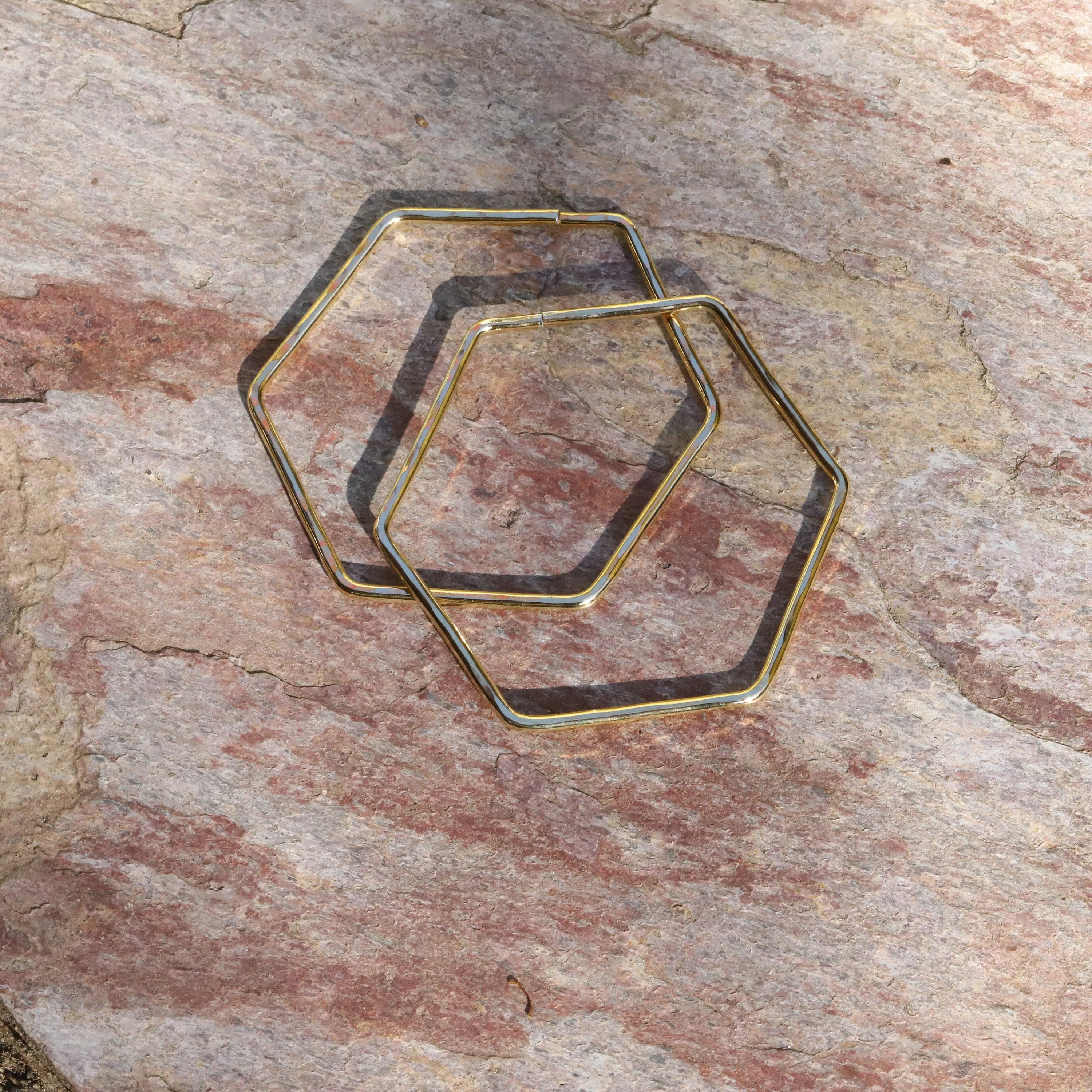 Brass Hexagon Hooplets