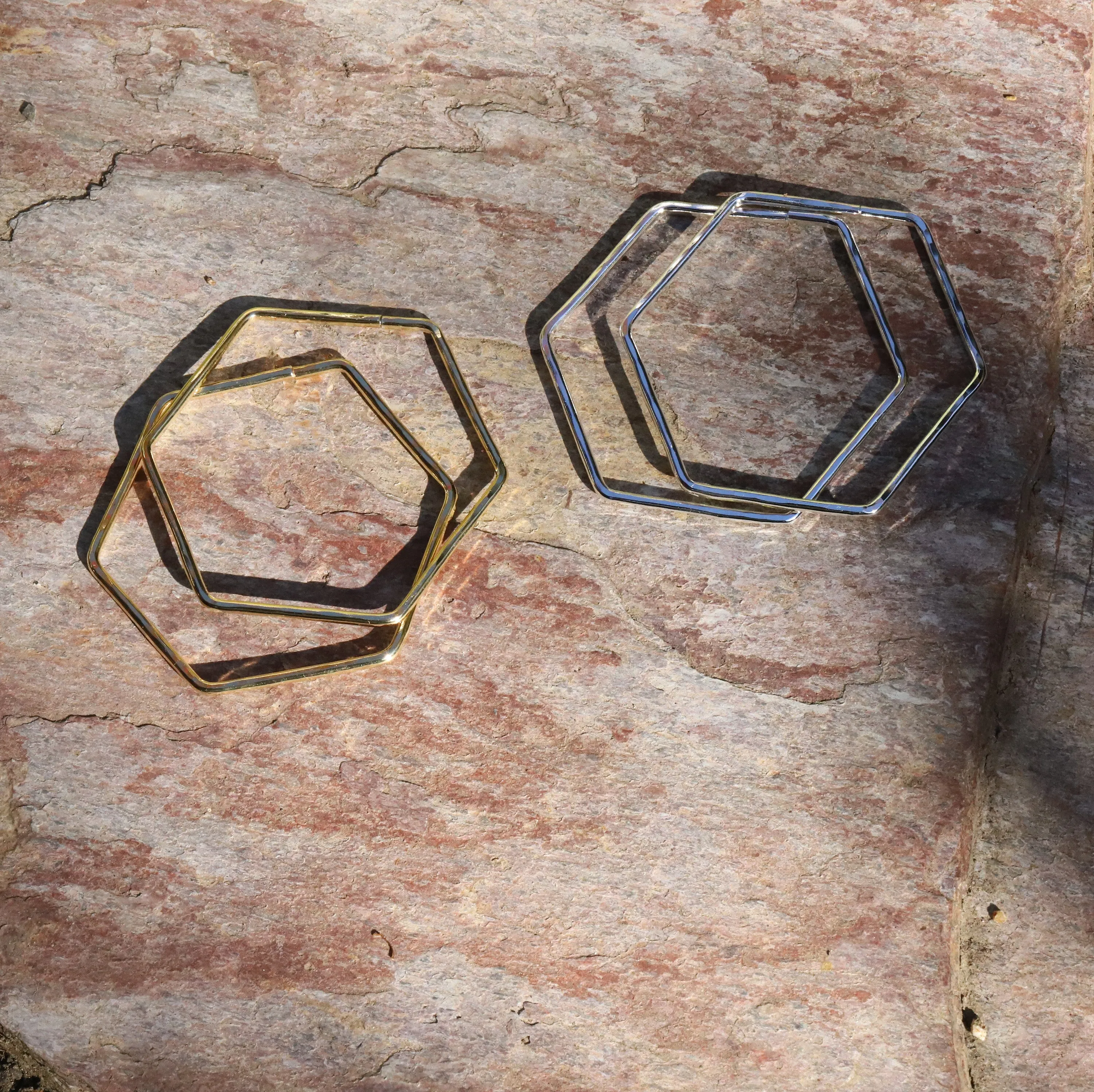 Brass Hexagon Hooplets