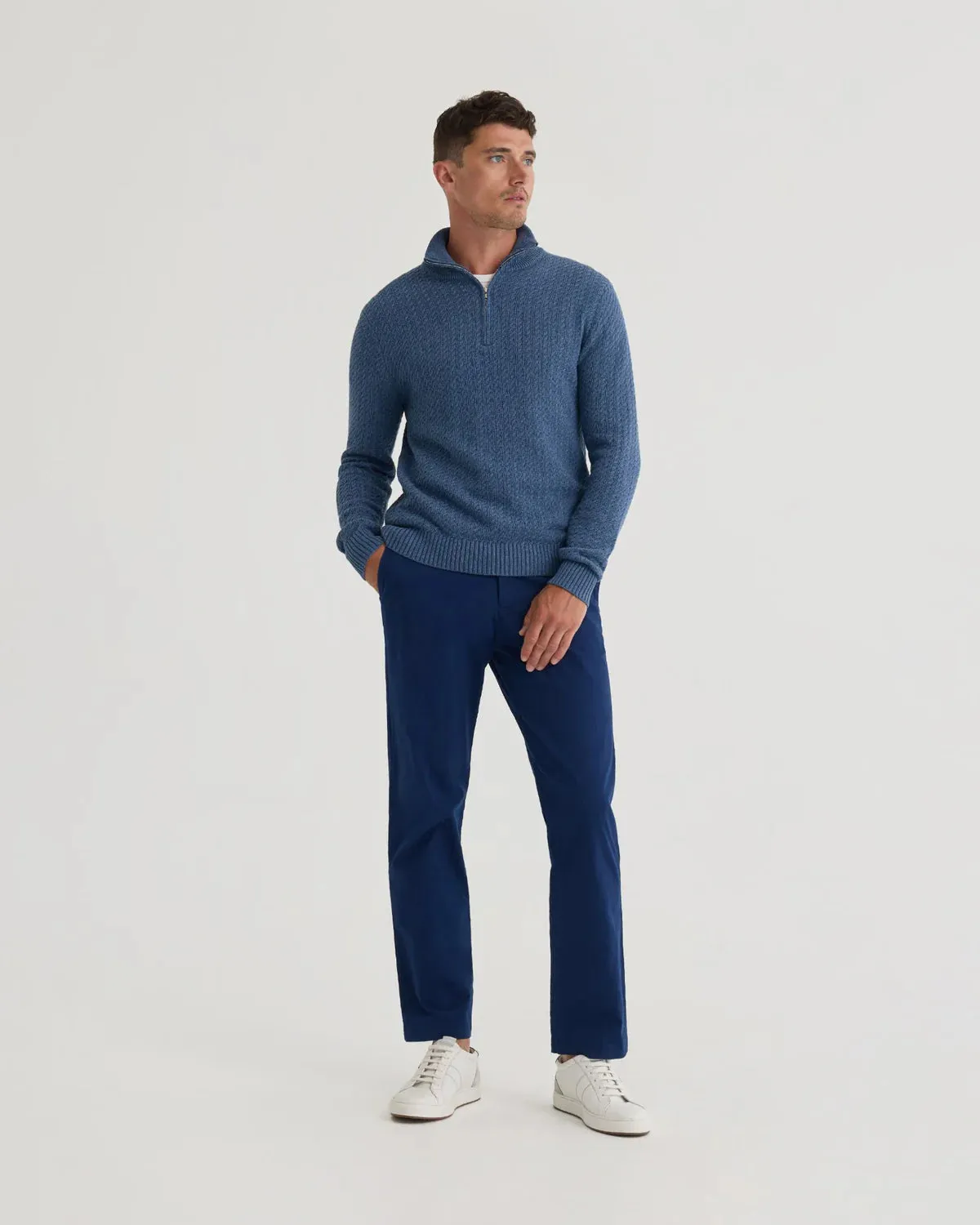 Brixel - Slim fit sweater cable knit