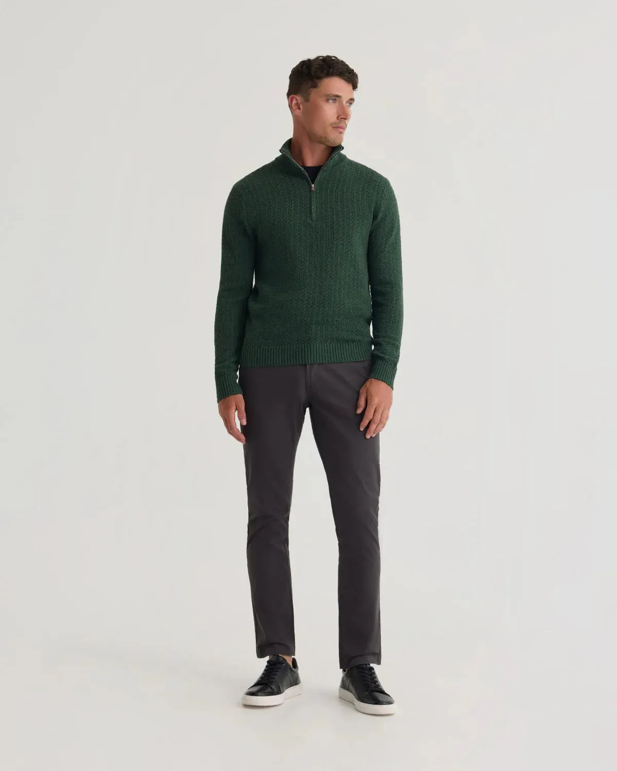 Brixel - Slim fit sweater cable knit