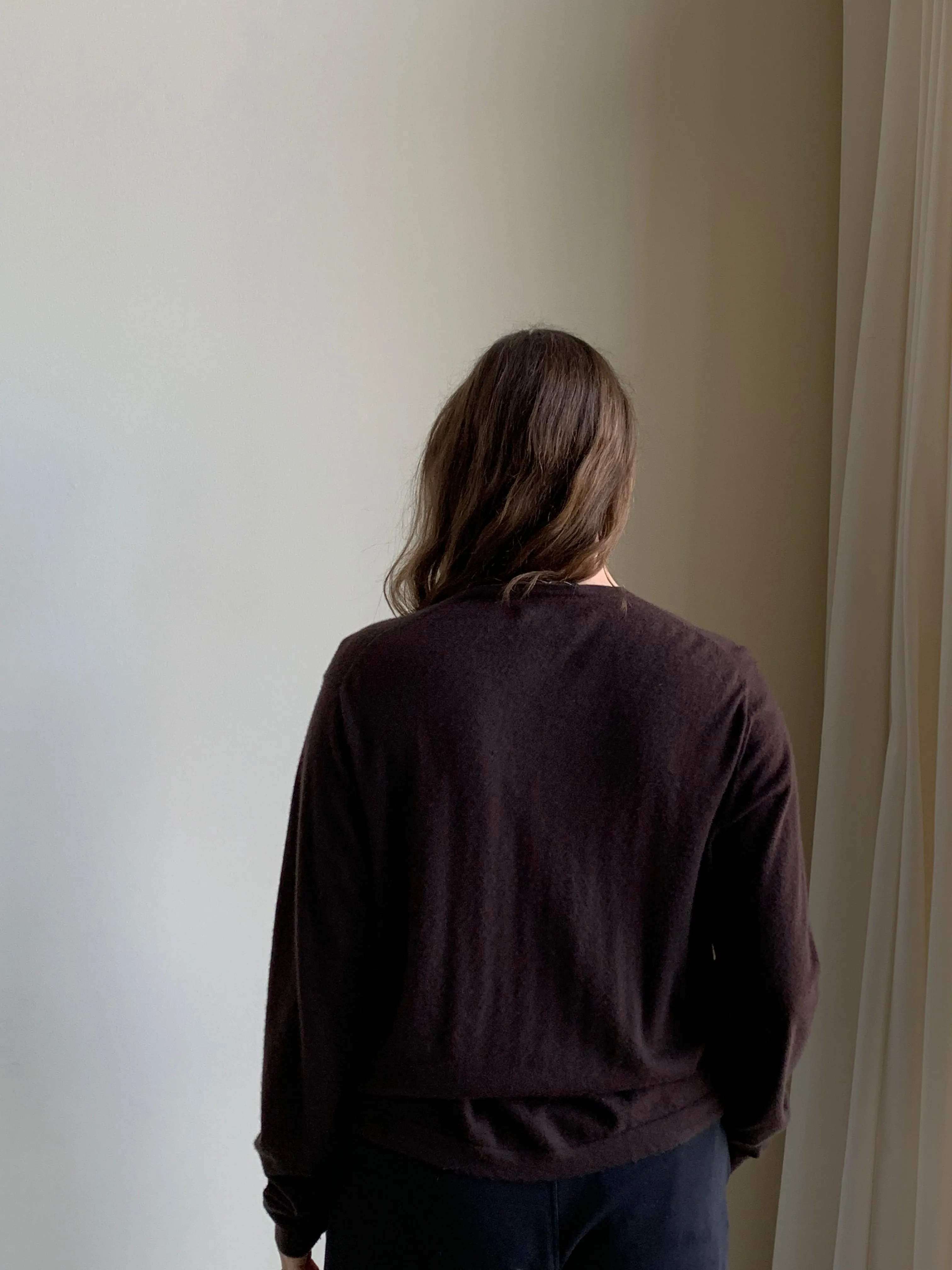 Brown cashmere sweater