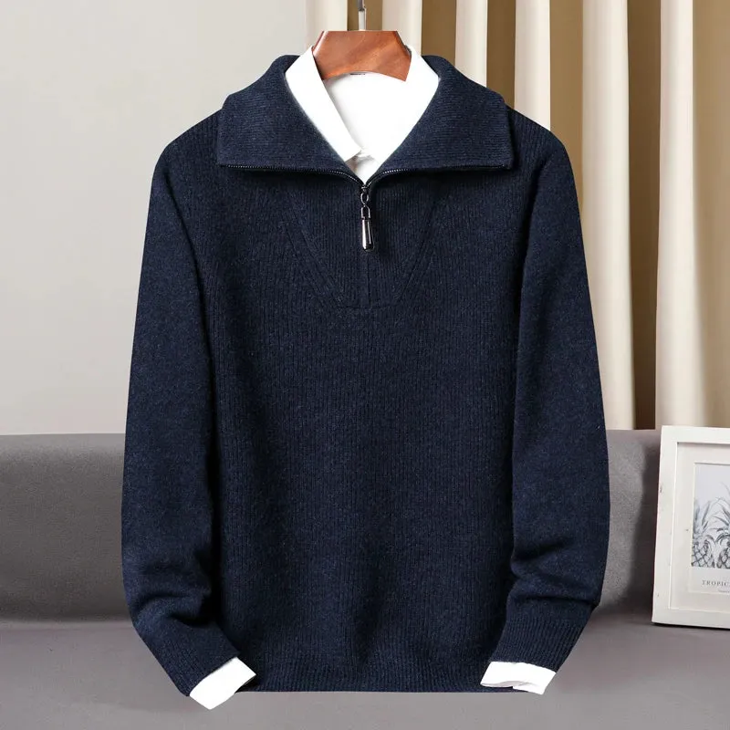 Bruno Amalfi Cashmere Half-Zip Sweater
