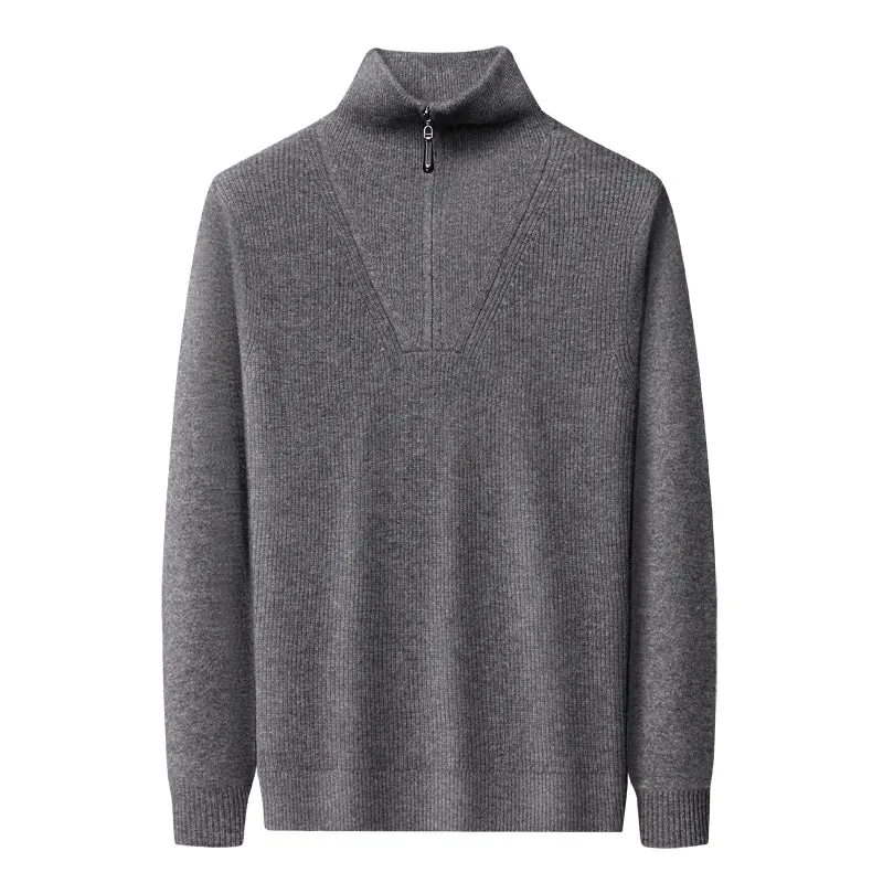 Bruno Amalfi Cashmere Half-Zip Sweater