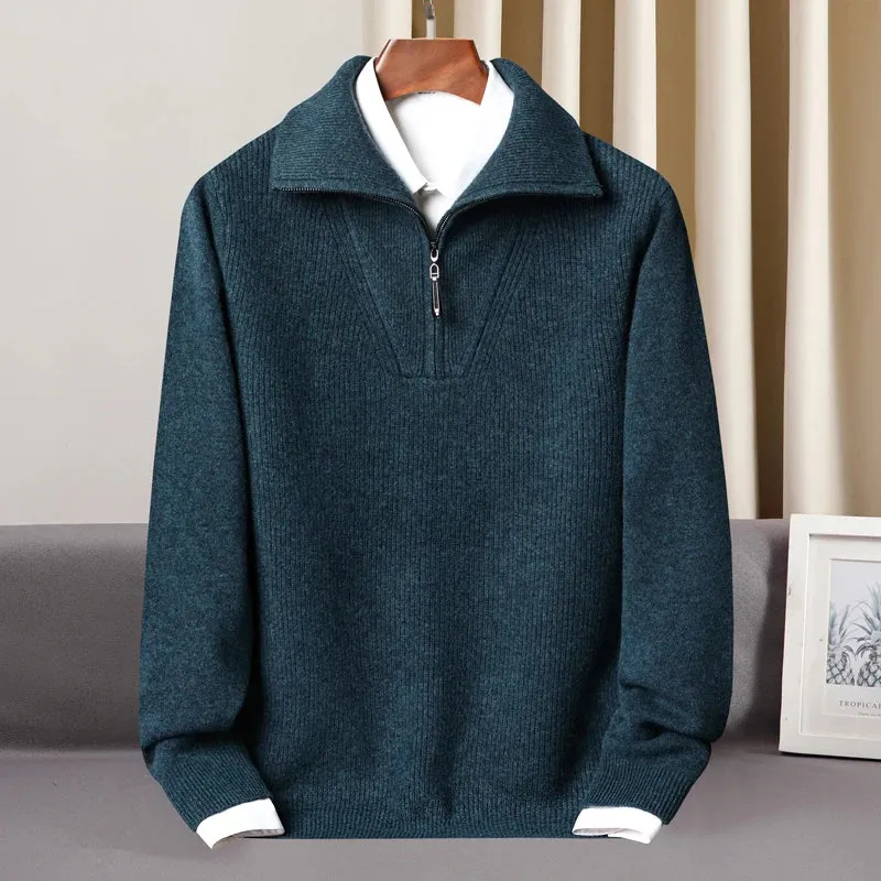 Bruno Amalfi Cashmere Half-Zip Sweater