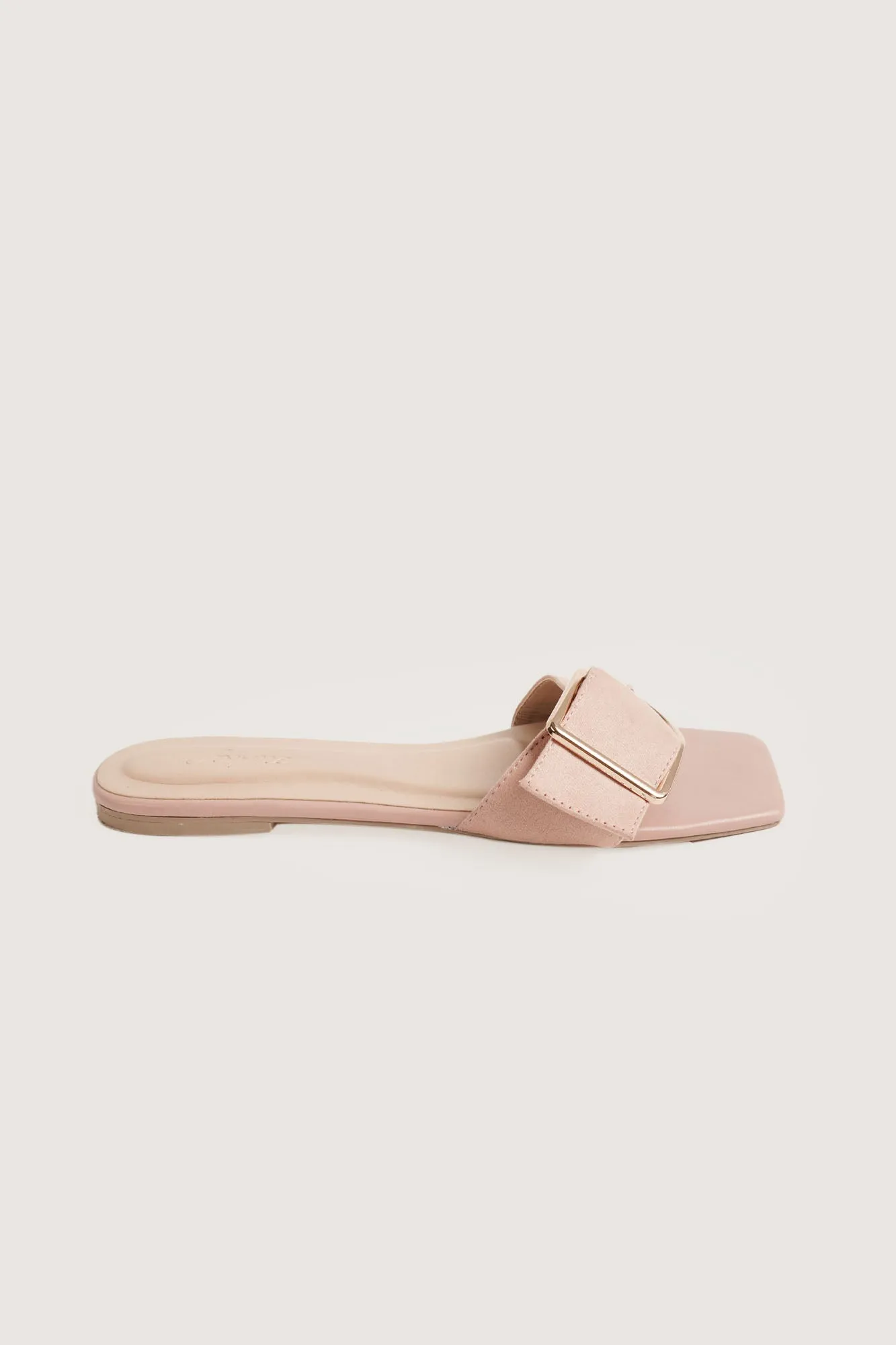 Buckled Strap Square Toe Sandals