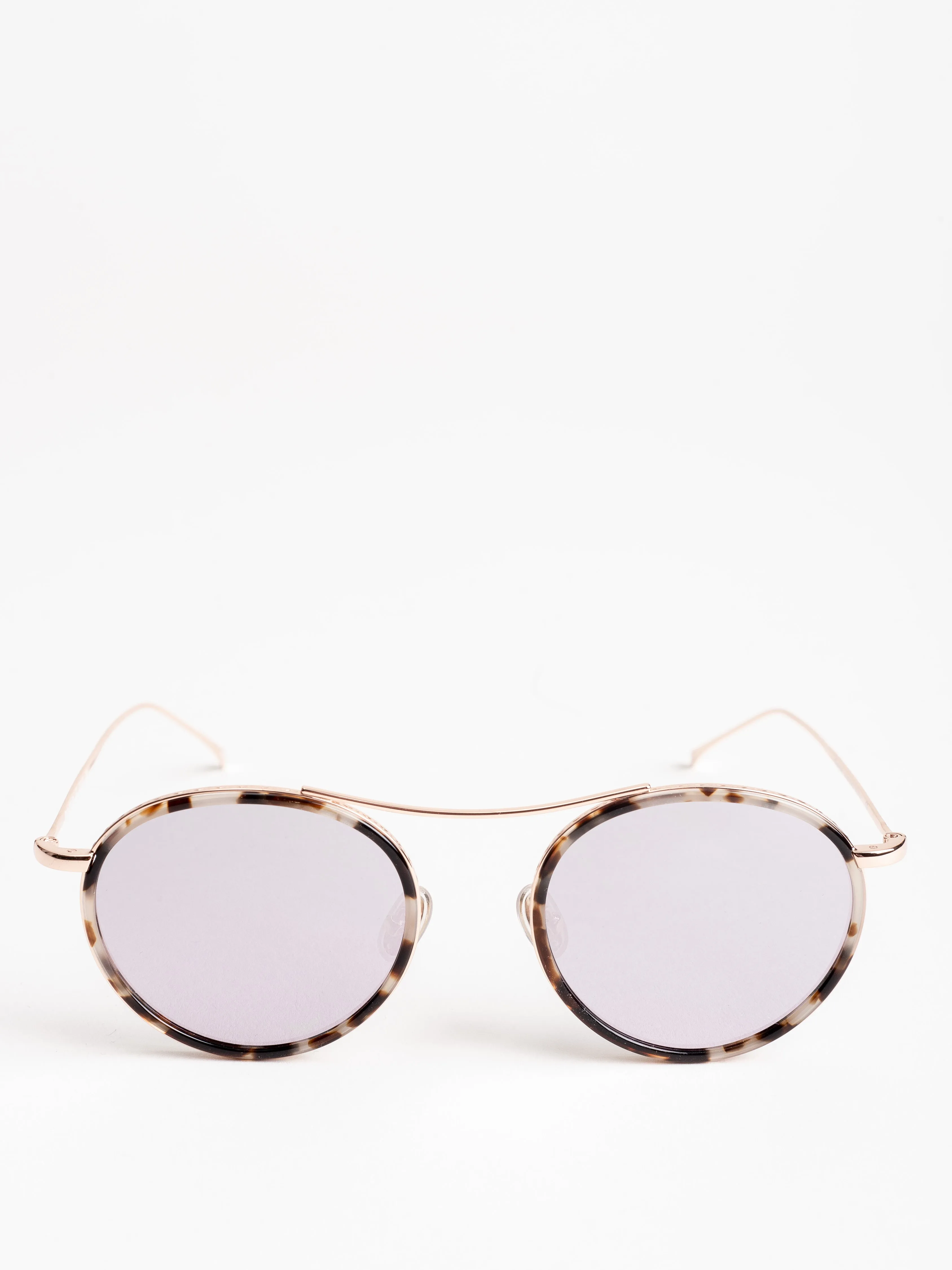 buena vista sunglasses - white tortoise/rose gold