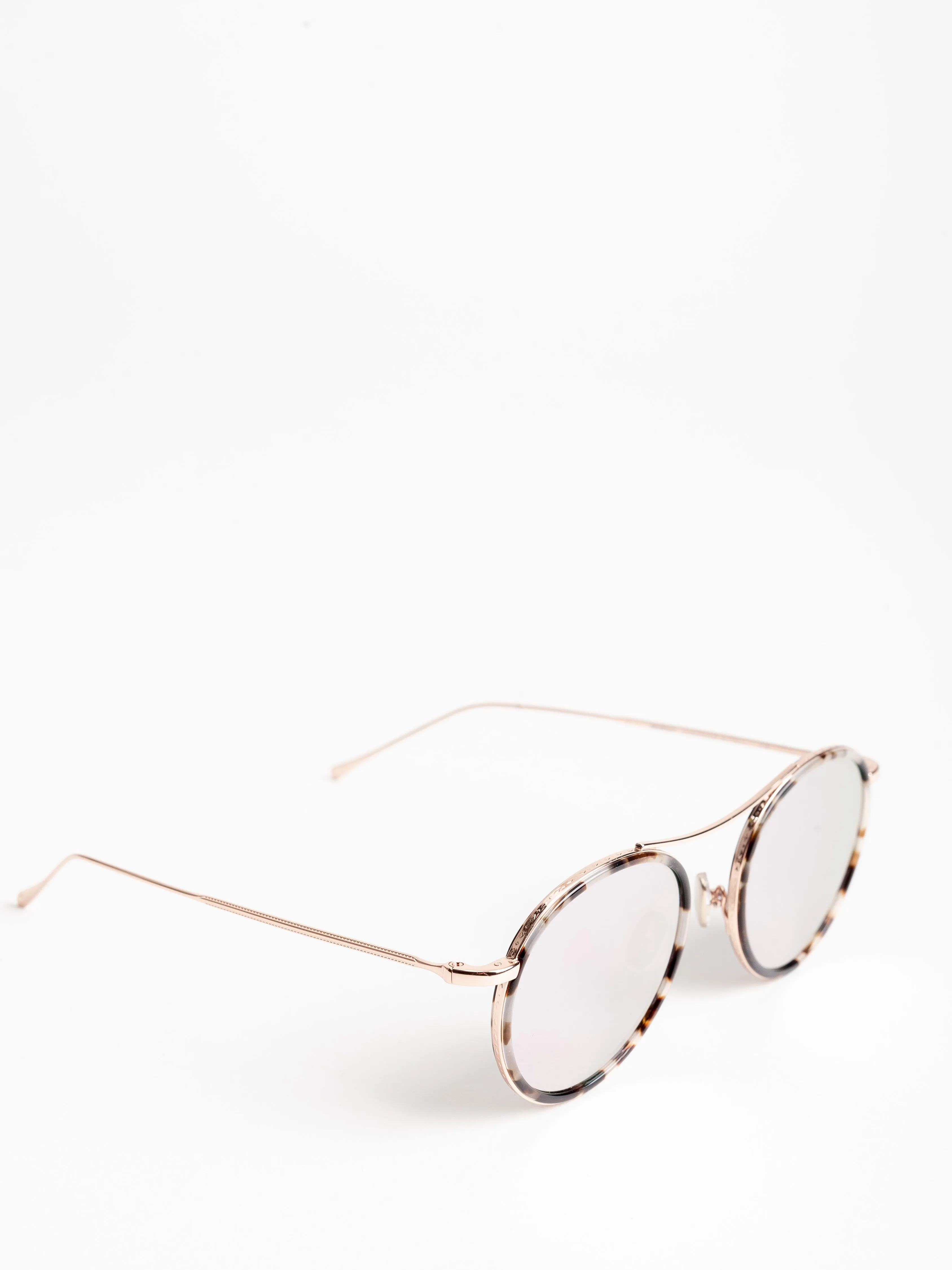 buena vista sunglasses - white tortoise/rose gold