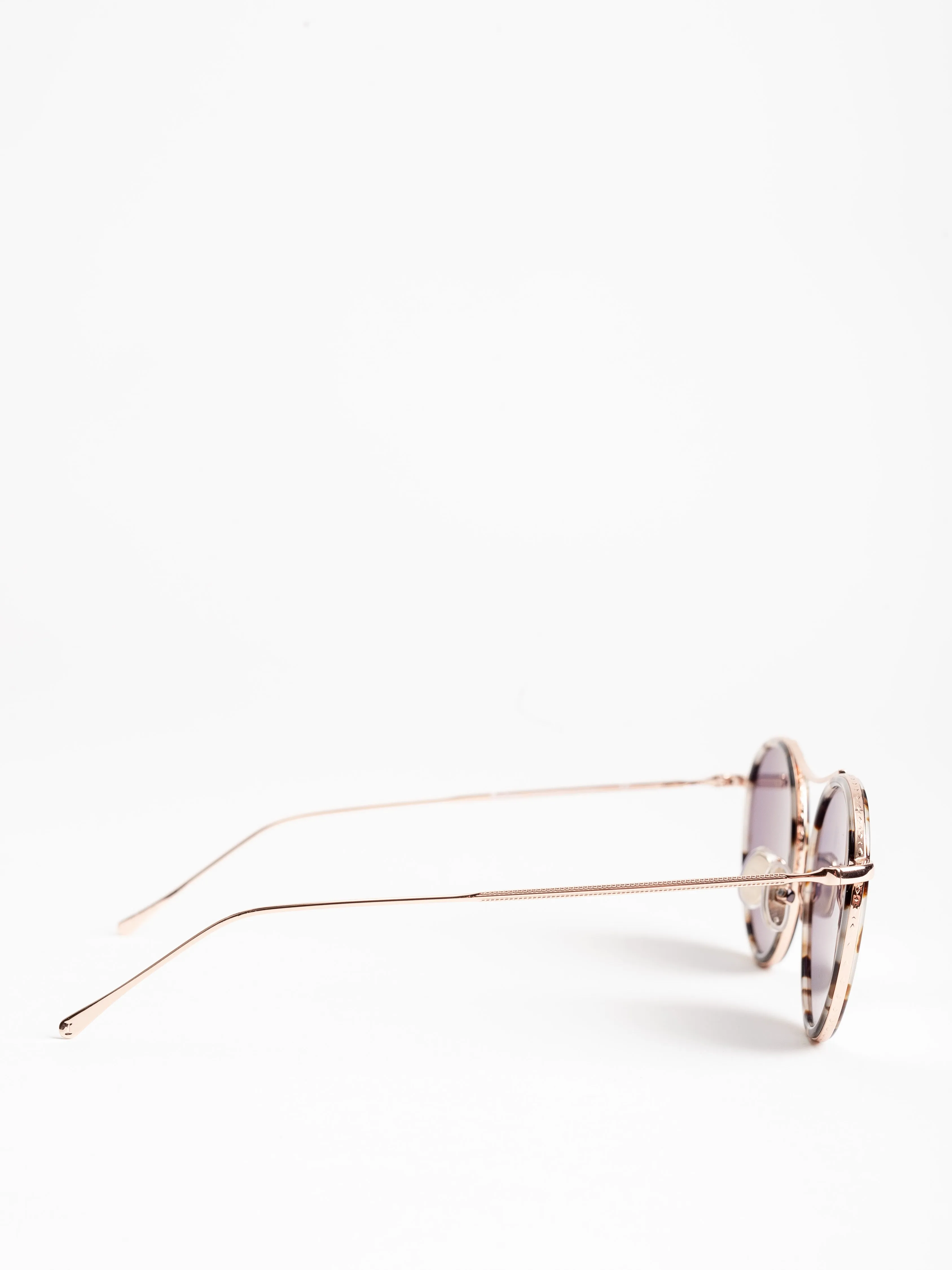 buena vista sunglasses - white tortoise/rose gold