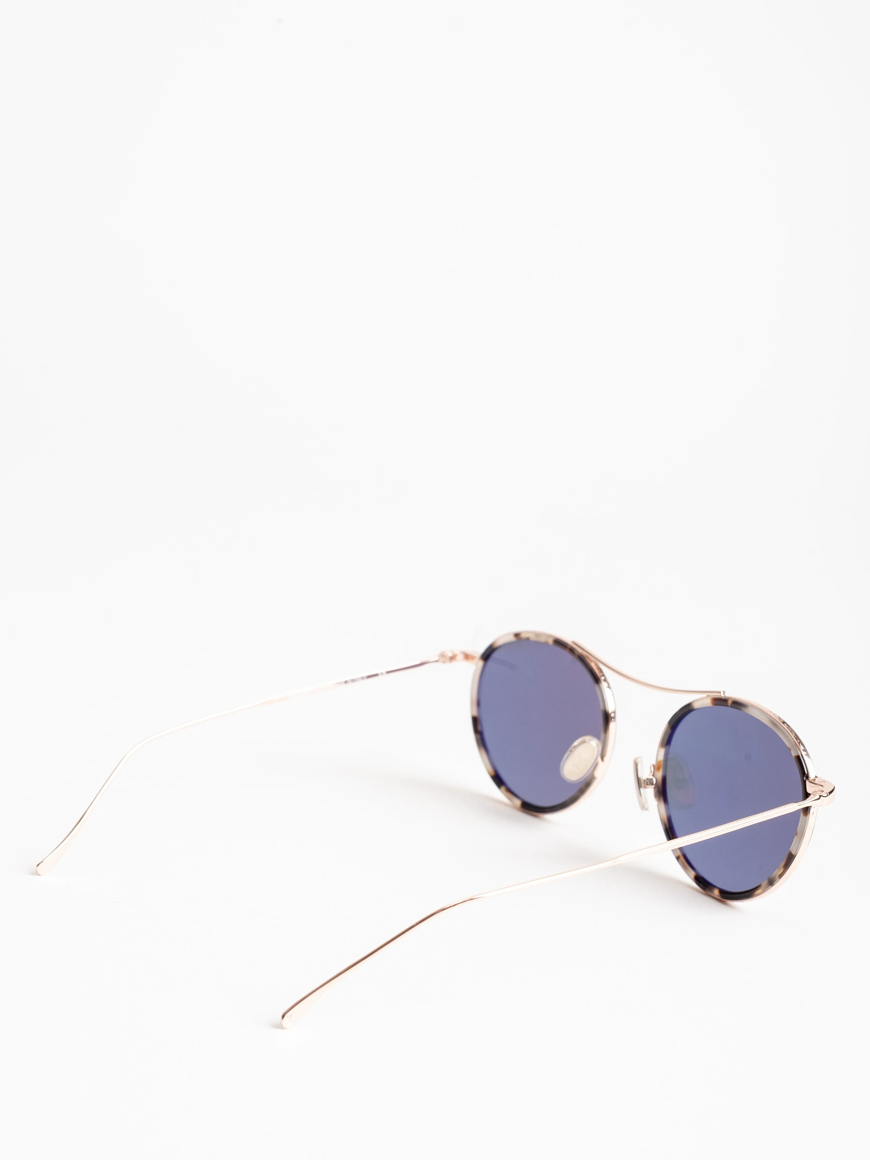 buena vista sunglasses - white tortoise/rose gold