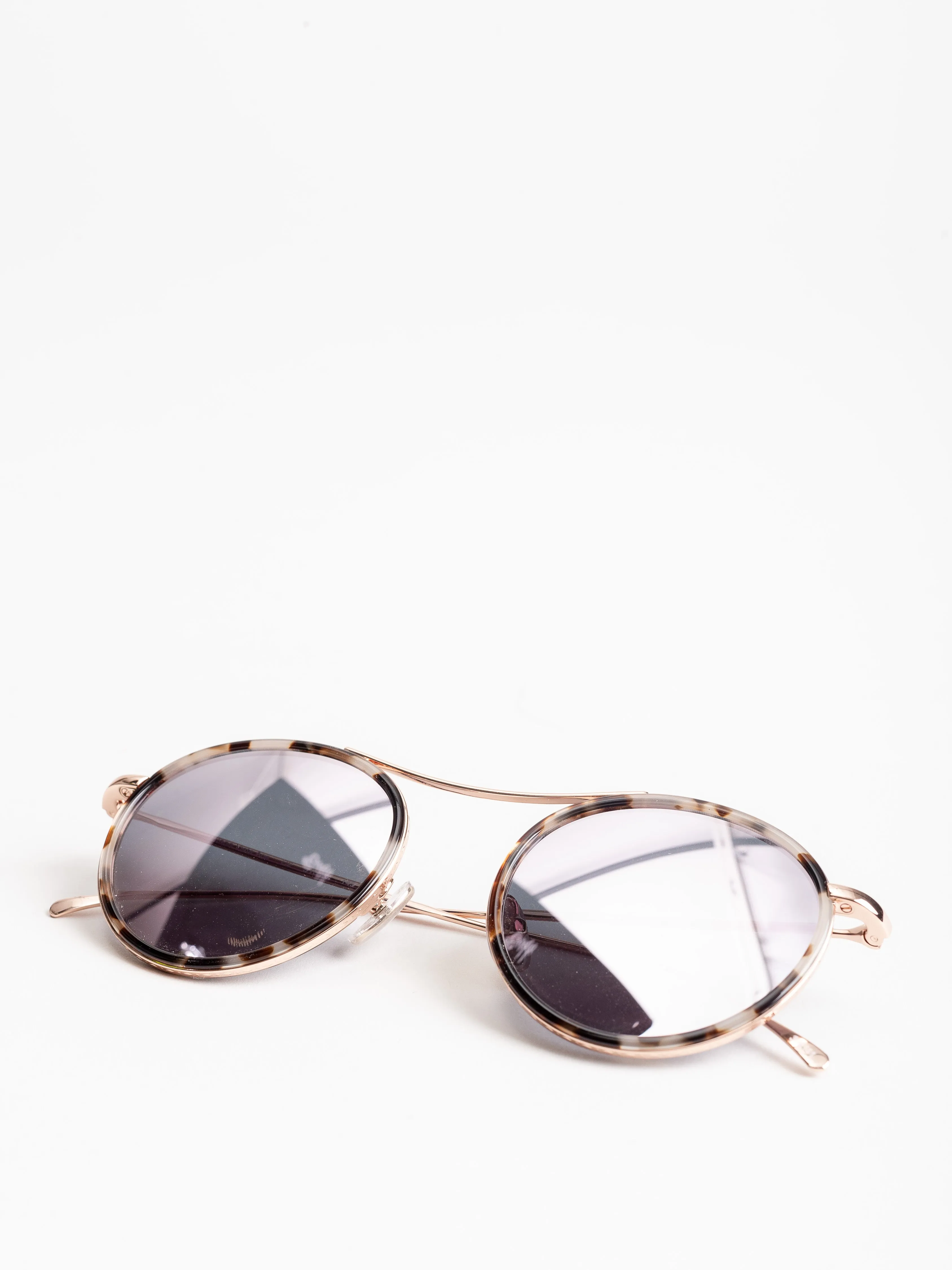buena vista sunglasses - white tortoise/rose gold