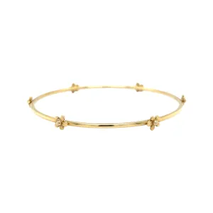Buttercup Flower Floating Bangle