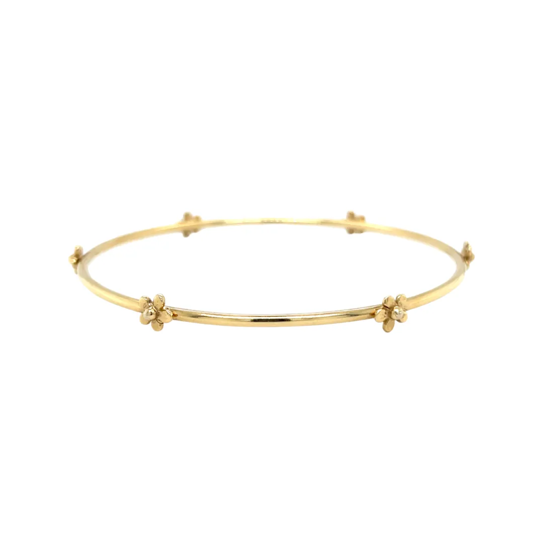 Buttercup Flower Floating Bangle