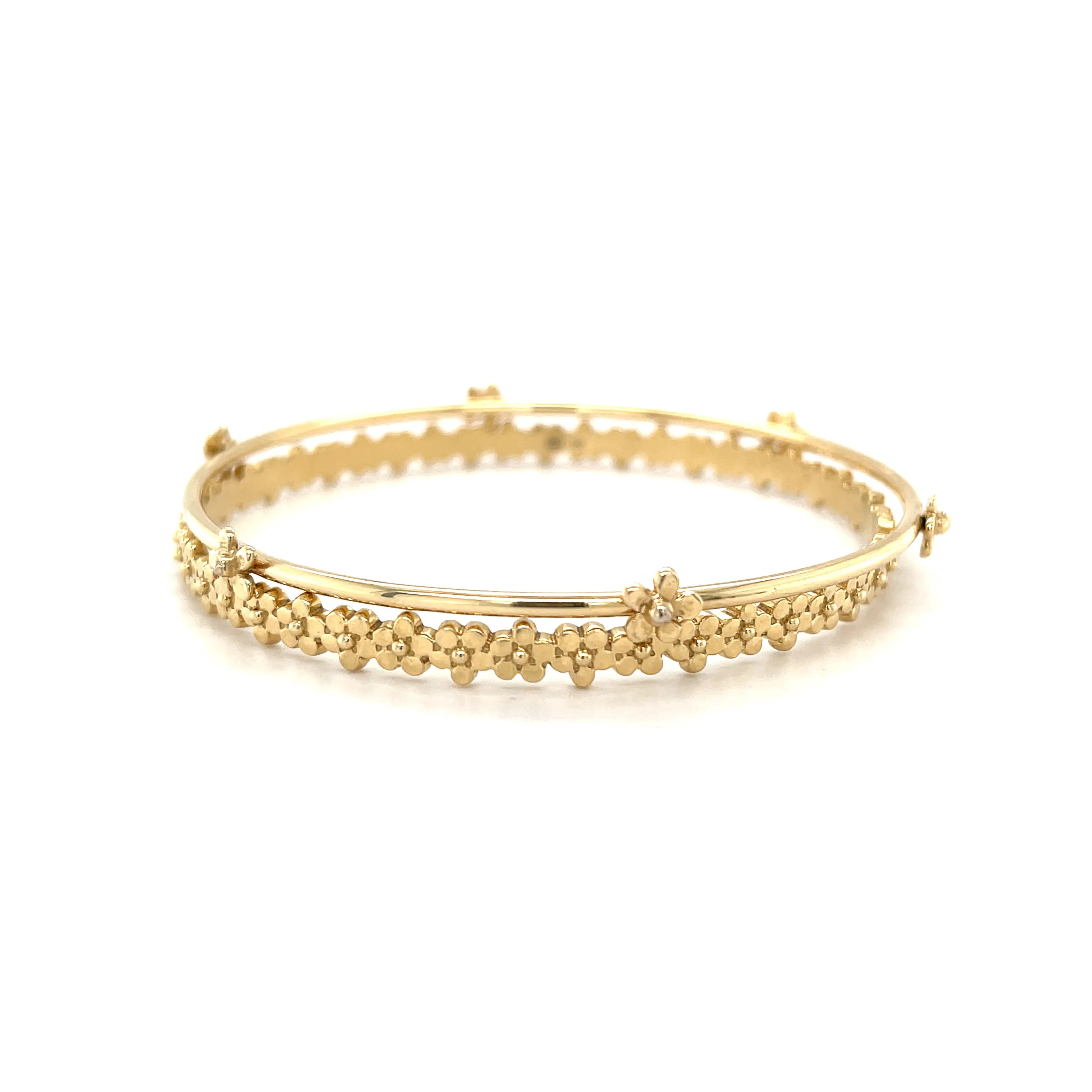 Buttercup Flower Floating Bangle