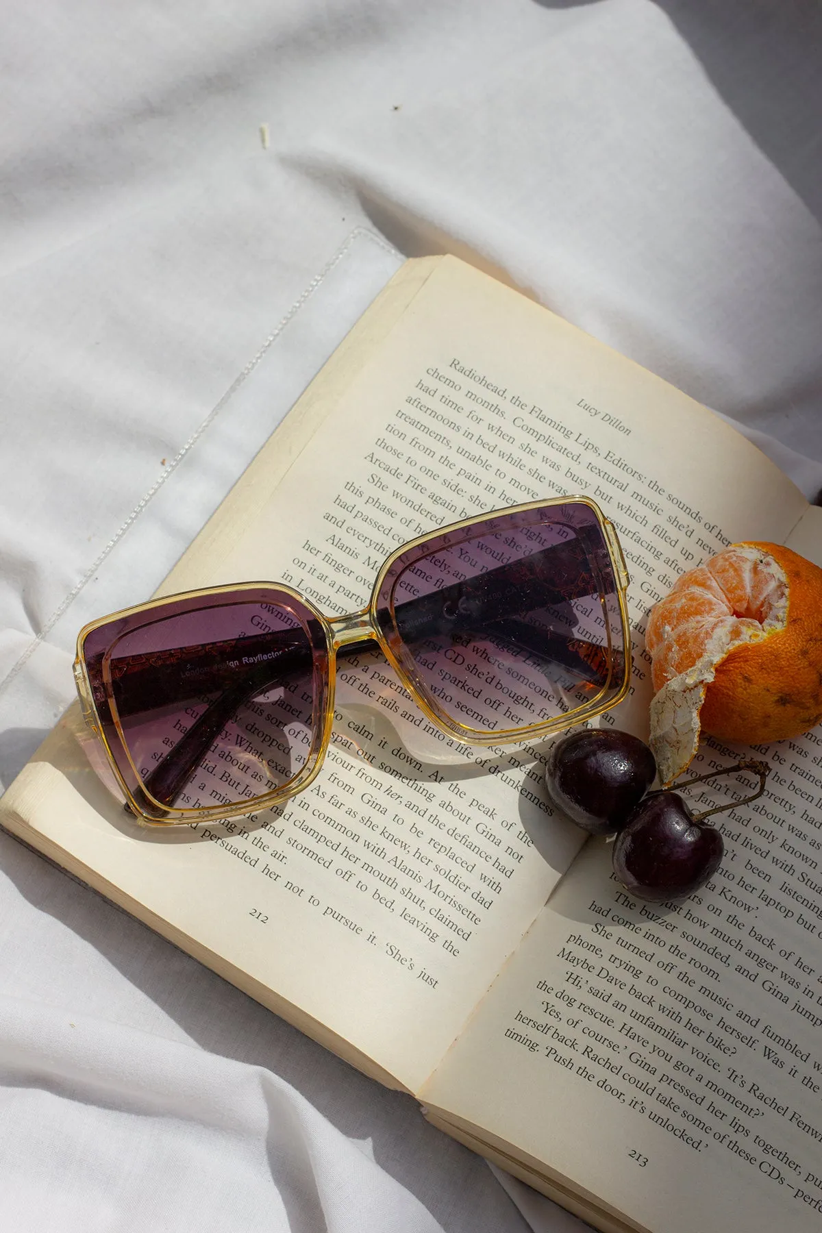 Butterfly Square Designer Monogram Sunglasses