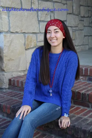 By Together | Cable Knit Sweater Blue