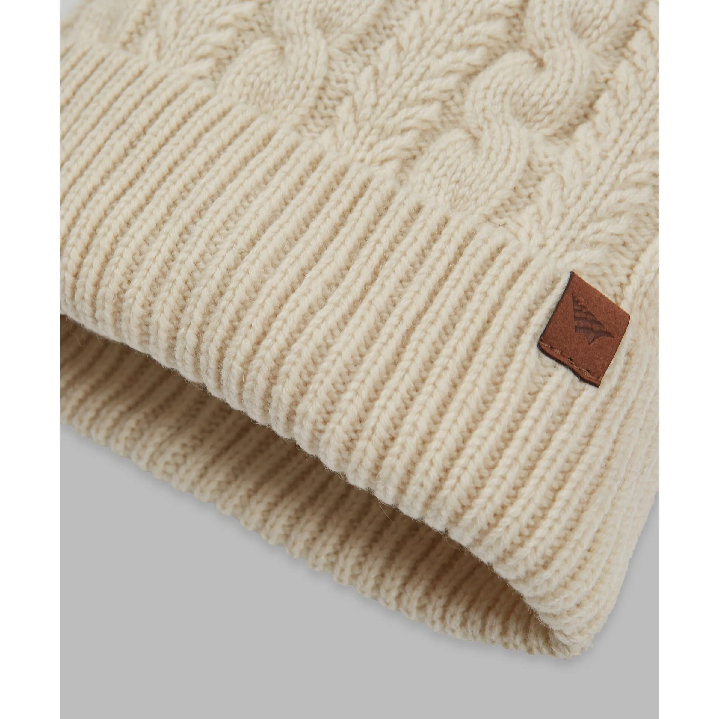 CABLE KNIT BEANIE