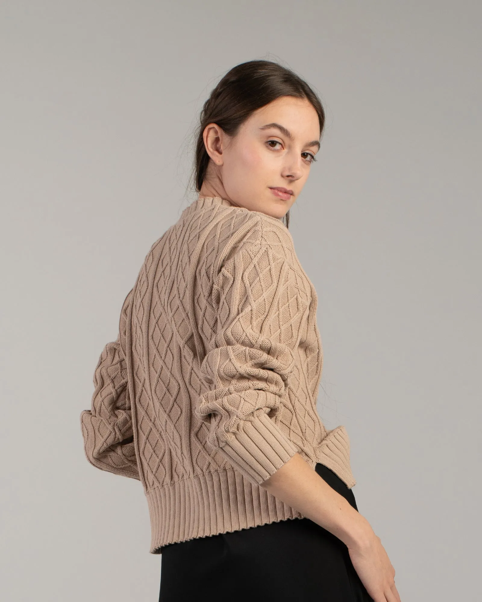 Cable Knit Crew