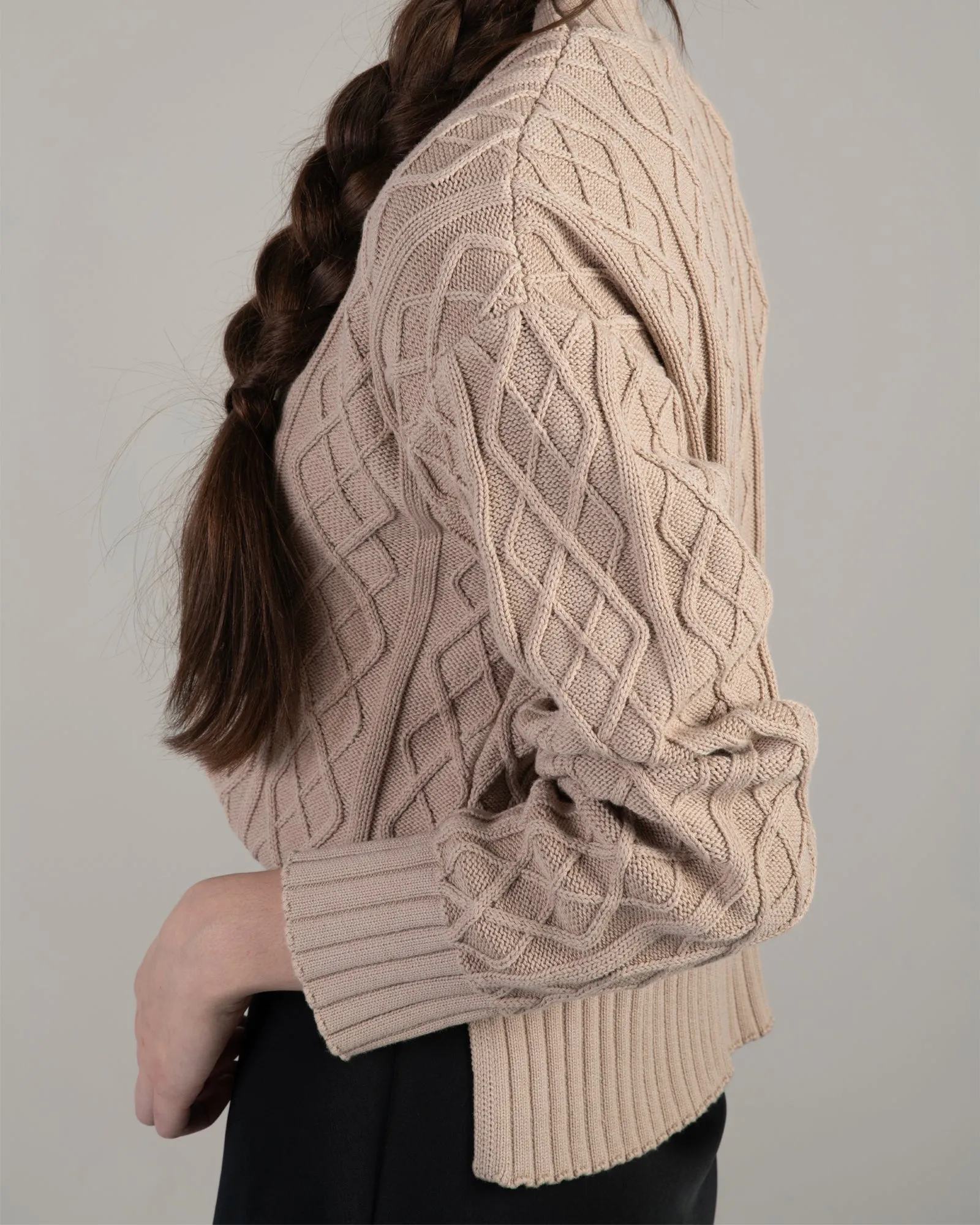 Cable Knit Crew