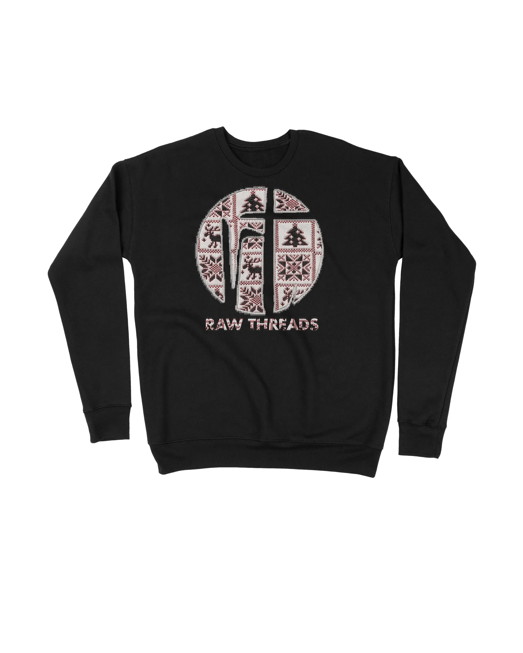 Cable Knit Sweater Raw Threads Logo