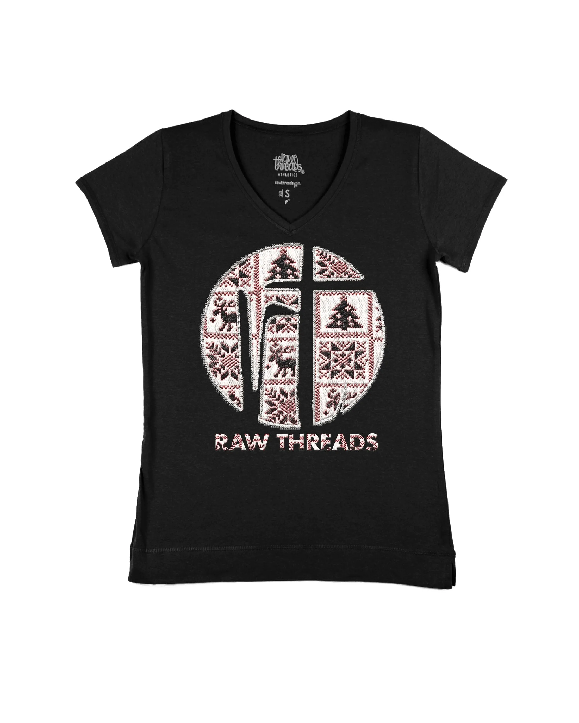 Cable Knit Sweater Raw Threads Logo