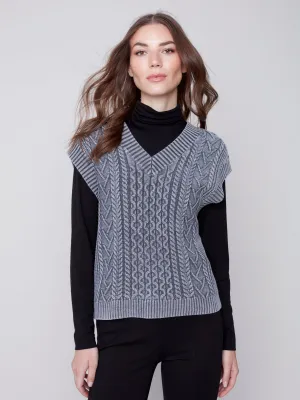 Cable Knit Sweater Vest