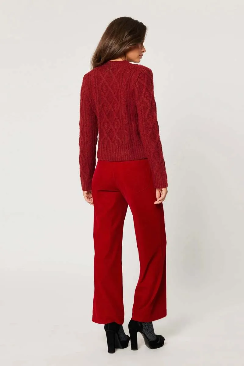 CABLE KNIT SWEATER