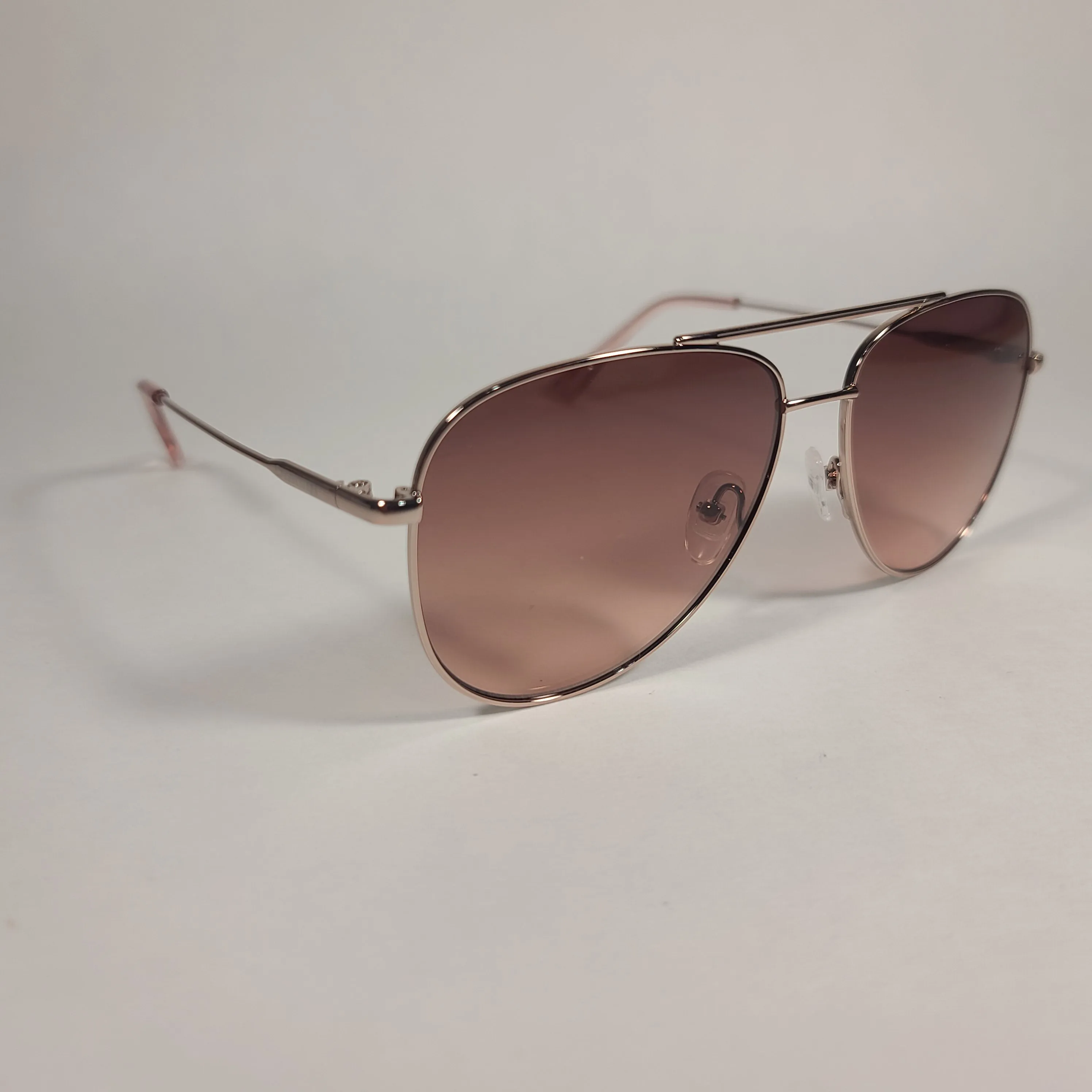 Calvin Klein Aviator Pilot Sunglasses CK19133S 780 Rose Gold Frame and Lens