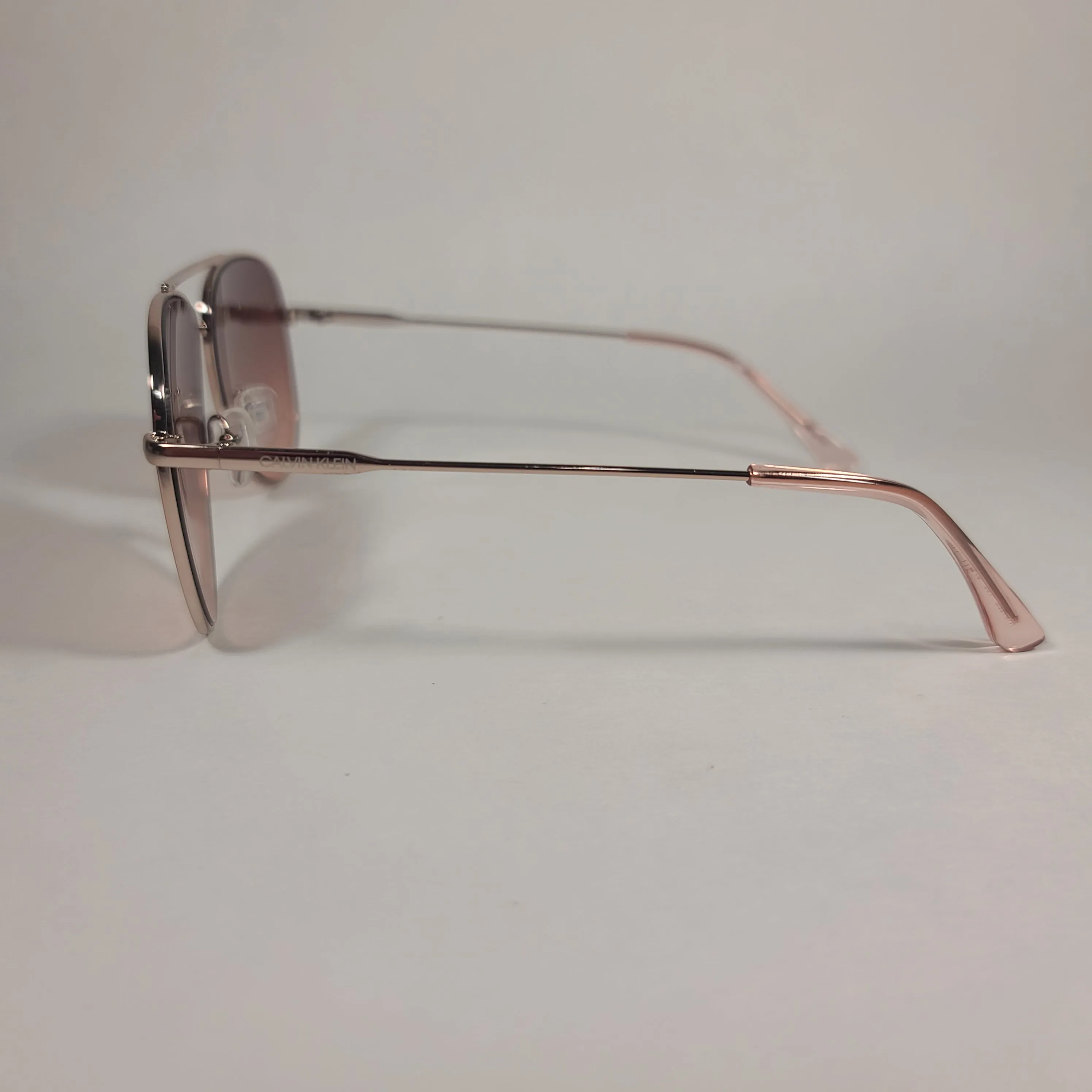Calvin Klein Aviator Pilot Sunglasses CK19133S 780 Rose Gold Frame and Lens