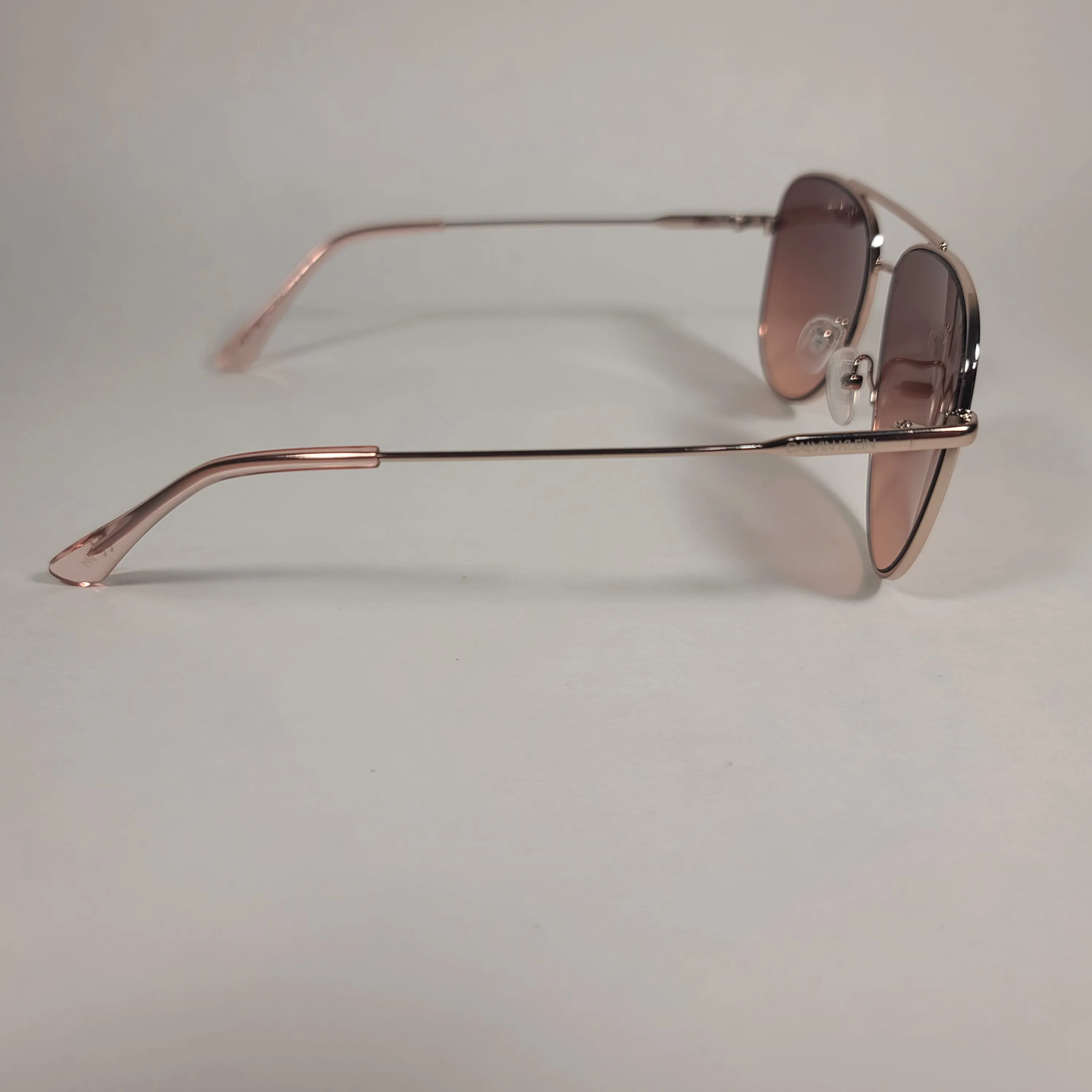 Calvin Klein Aviator Pilot Sunglasses CK19133S 780 Rose Gold Frame and Lens