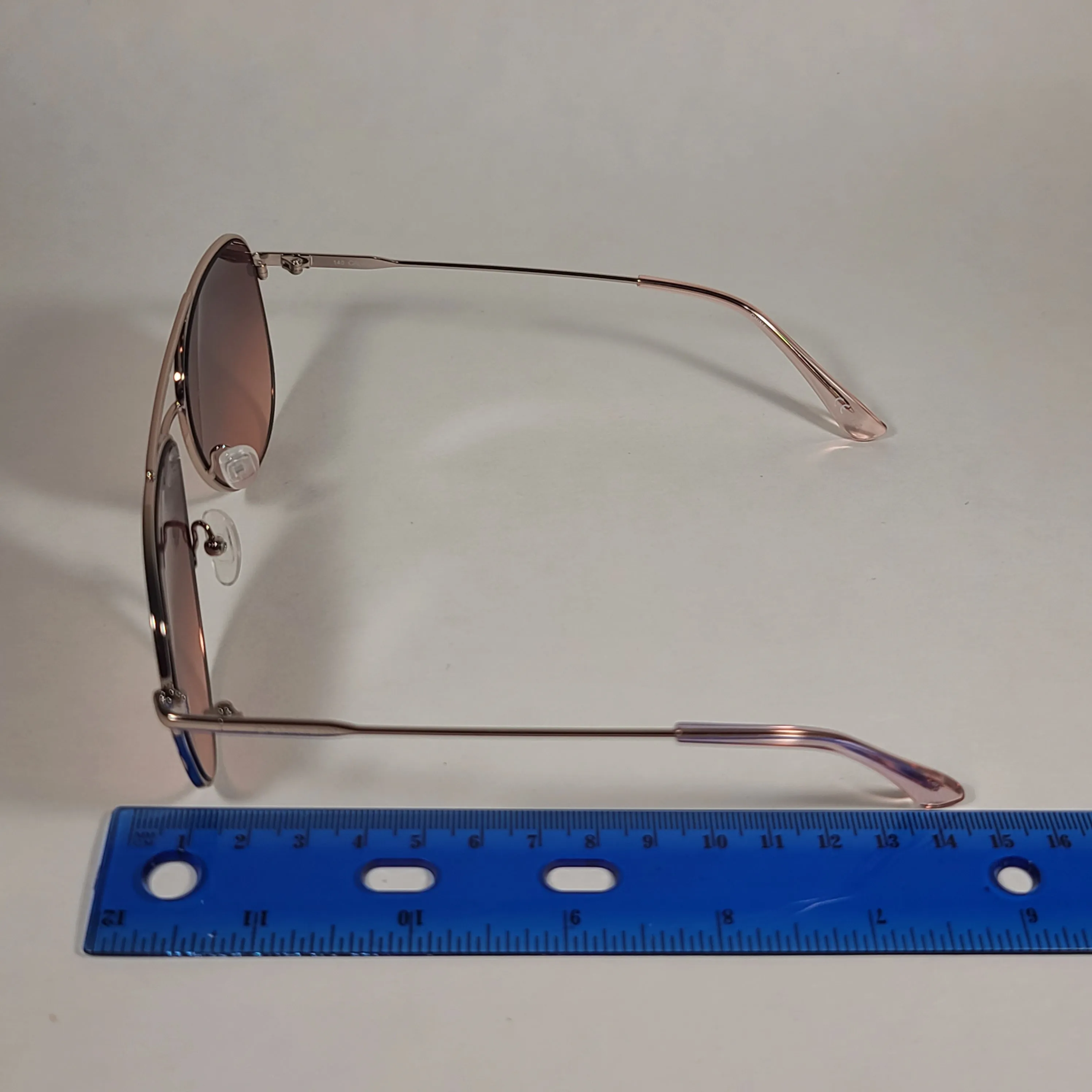 Calvin Klein Aviator Pilot Sunglasses CK19133S 780 Rose Gold Frame and Lens