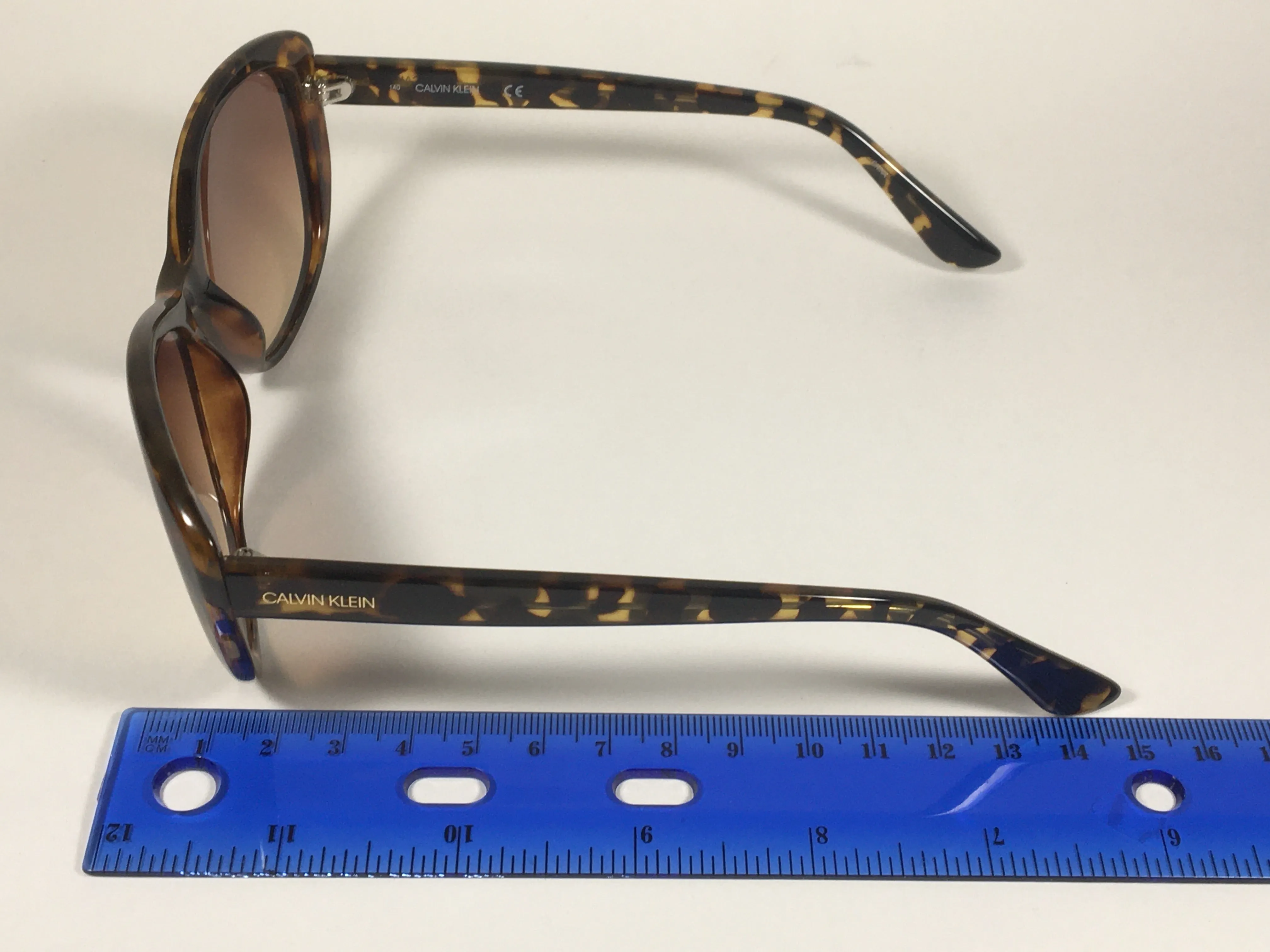 Calvin Klein Cat Eye Sunglasses CK19560S 235 Brown Tortoise Frame Brown Gradient Lens