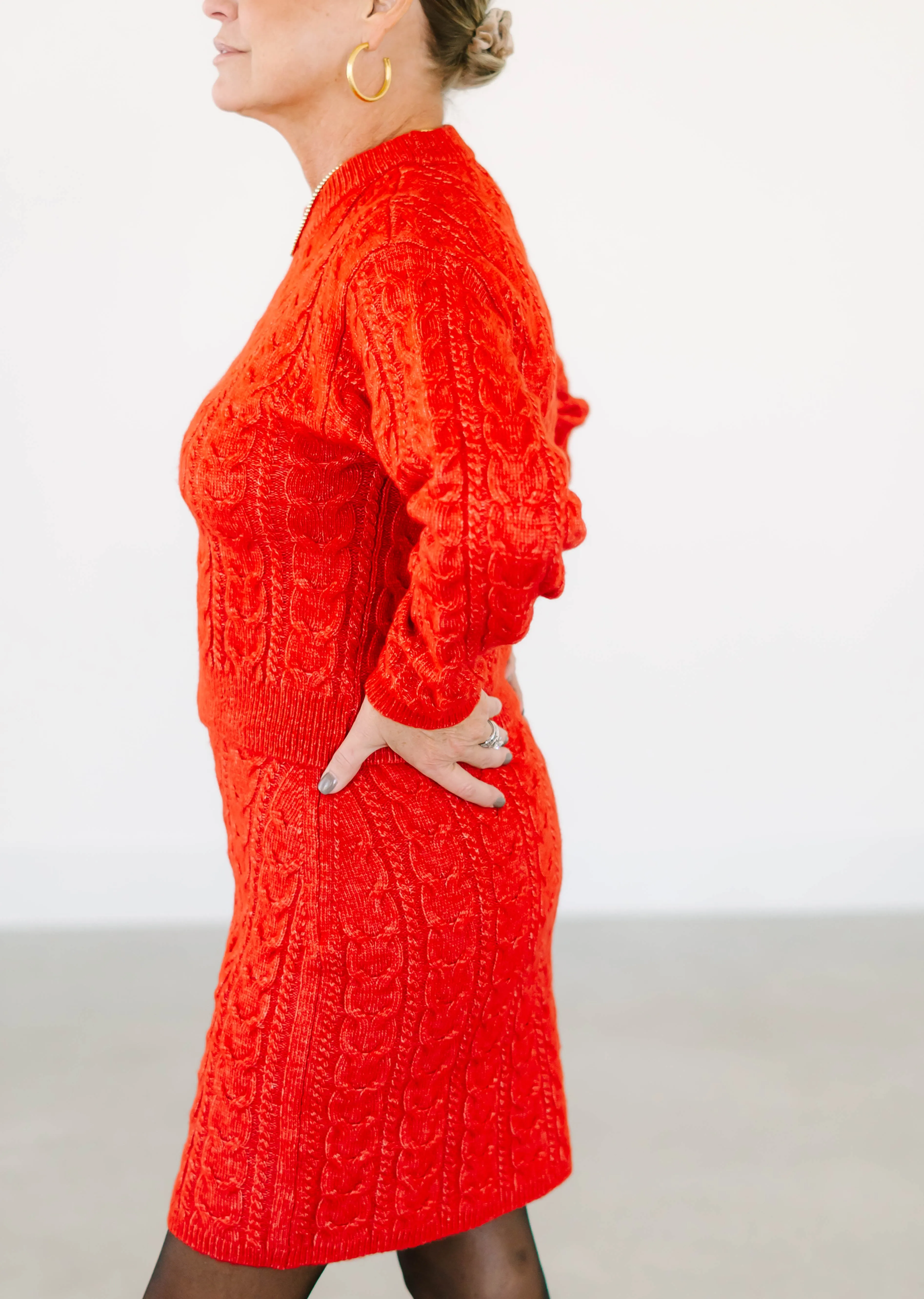 Carli Cable Knit Skirt