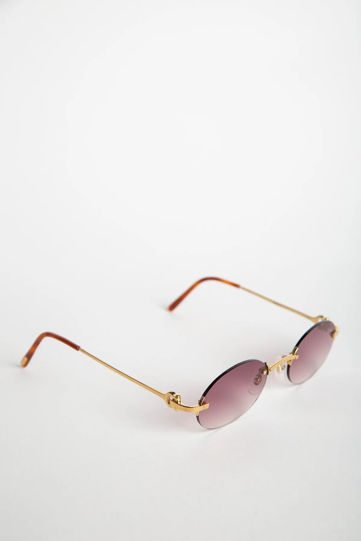 CARTIER | YELLOW GOLD RIMLESS GRADIENT SUNGLASSES