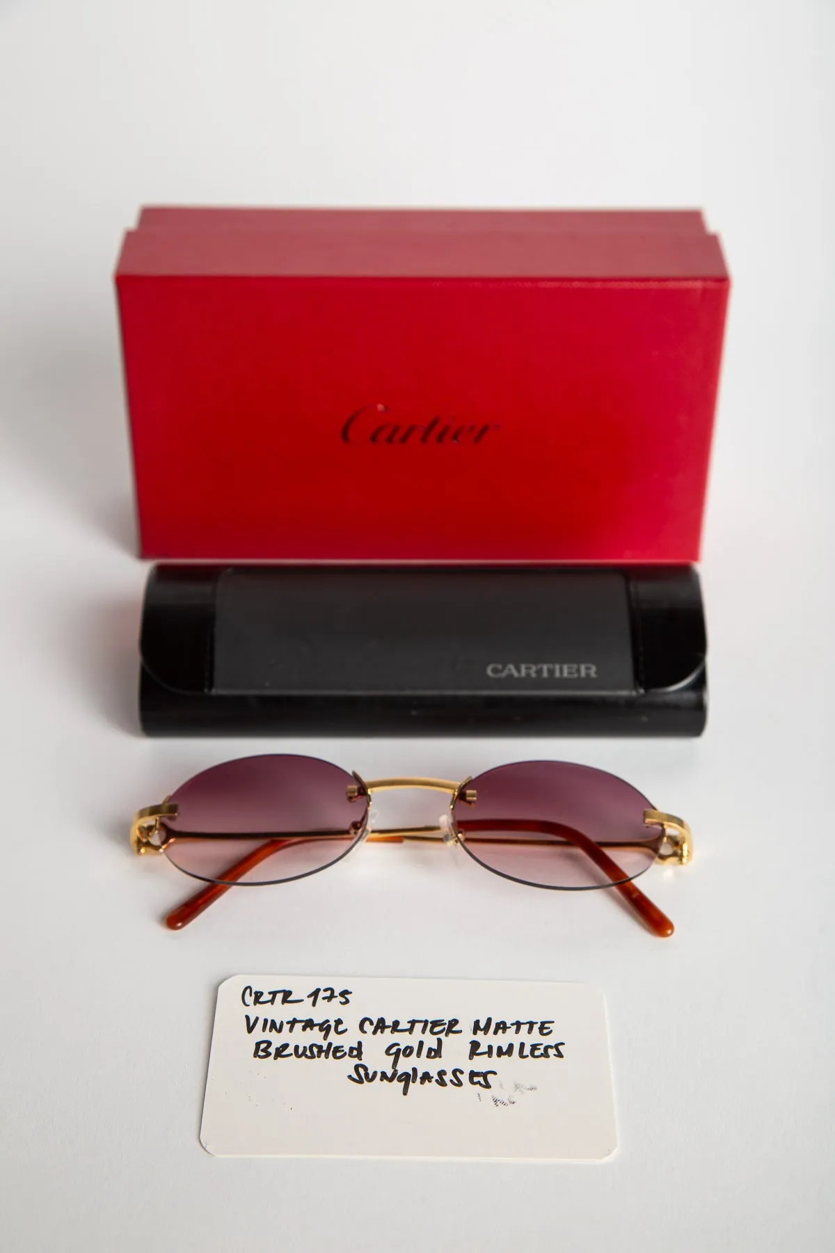 CARTIER | YELLOW GOLD RIMLESS GRADIENT SUNGLASSES