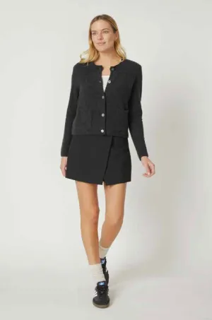Cashmere Boucle Sweater Jacket