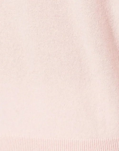 CASHMERE CORE V NECK IN PINK SAND
