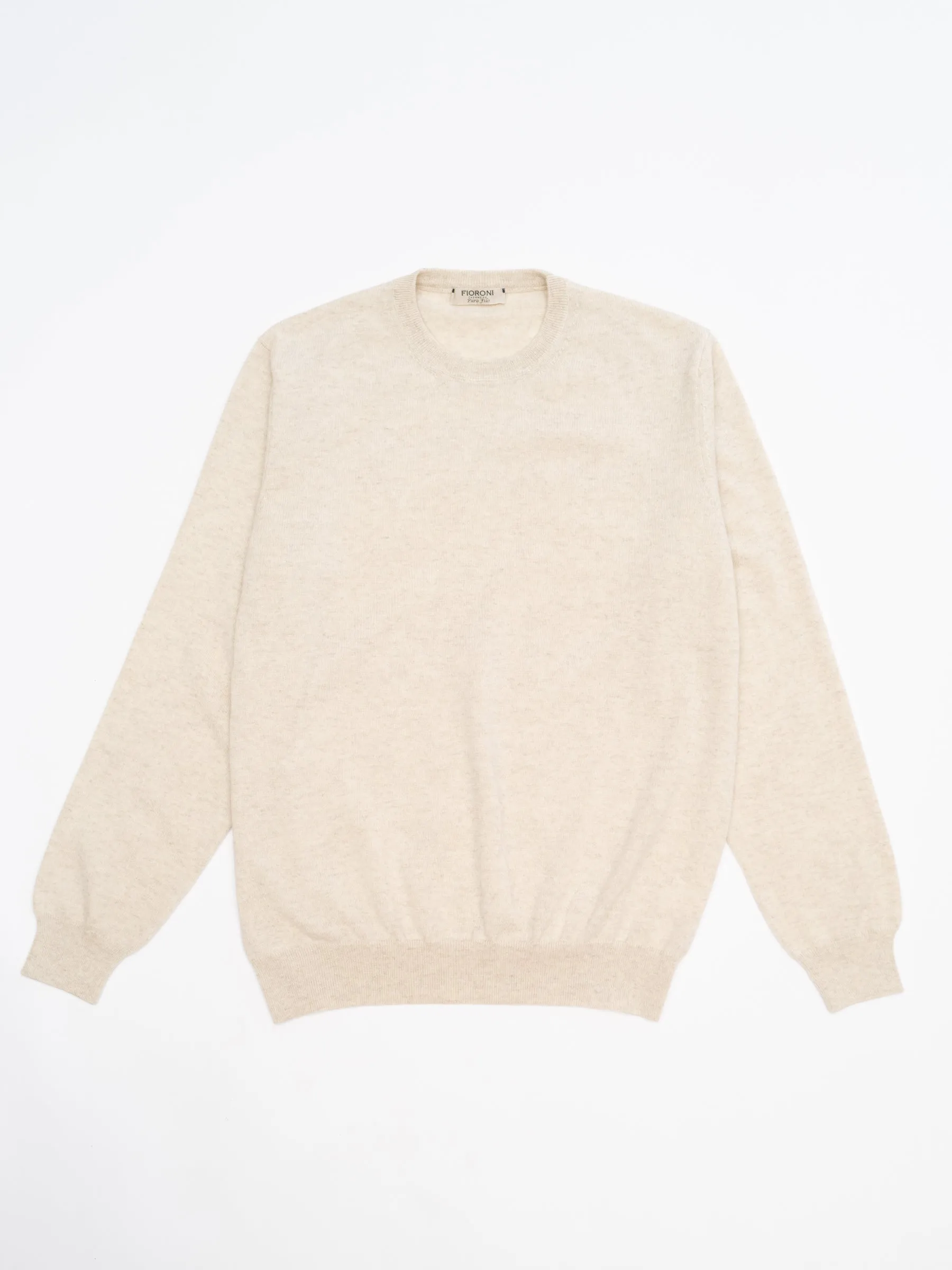 Cashmere Crew Neck Sweater - Natural