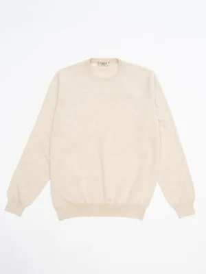 Cashmere Crew Neck Sweater - Natural