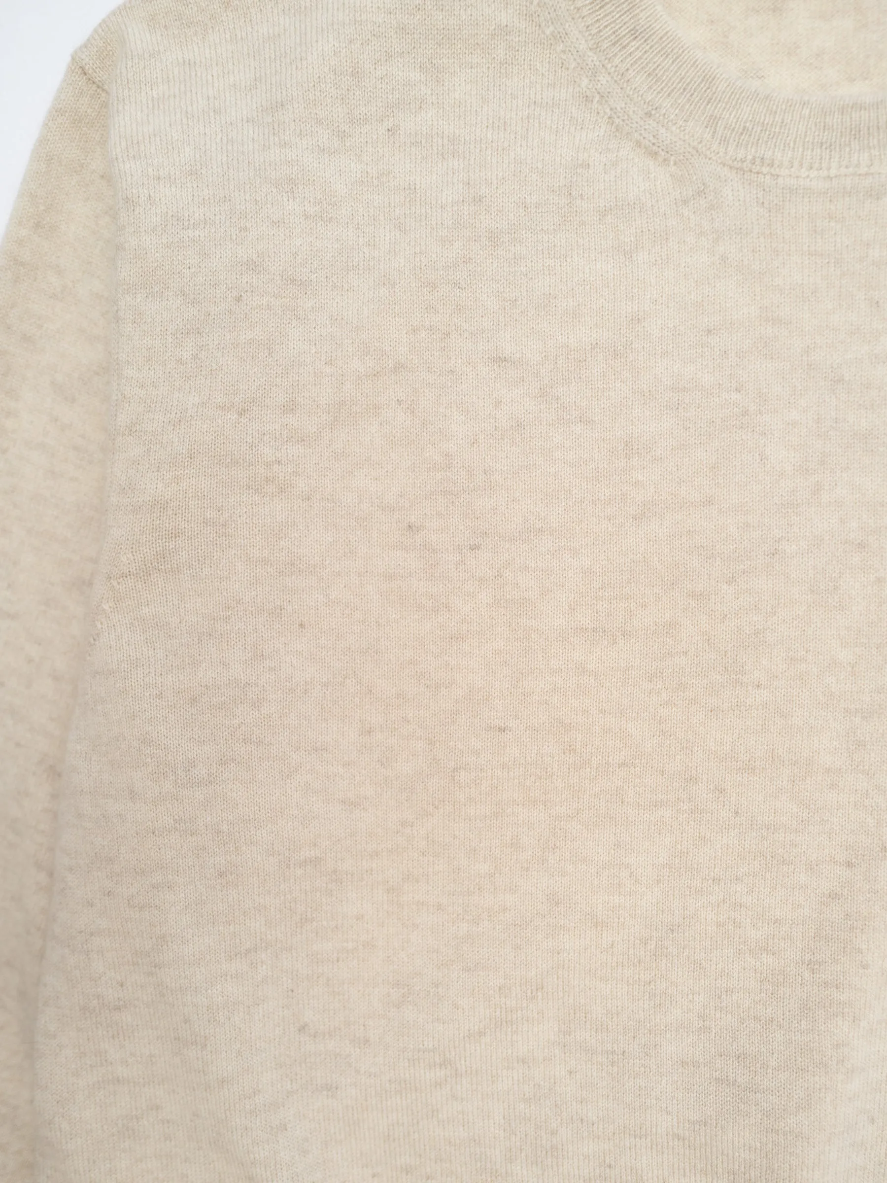 Cashmere Crew Neck Sweater - Natural