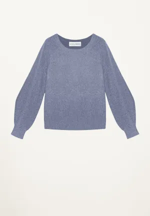 Cashmere Crewneck Sweater in Atlantic
