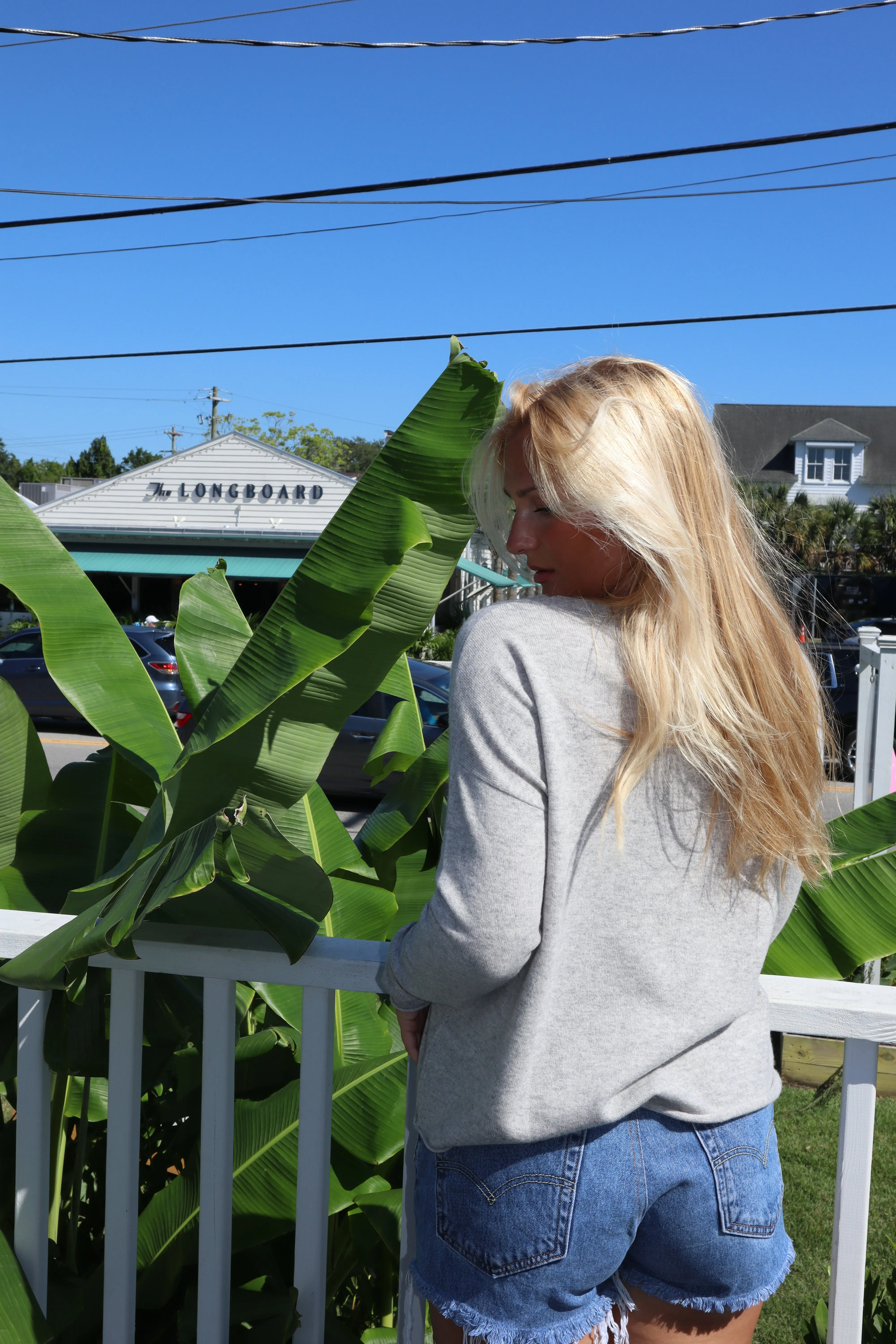 Cashmere Novelty Isle of Palms Sweater- Flag