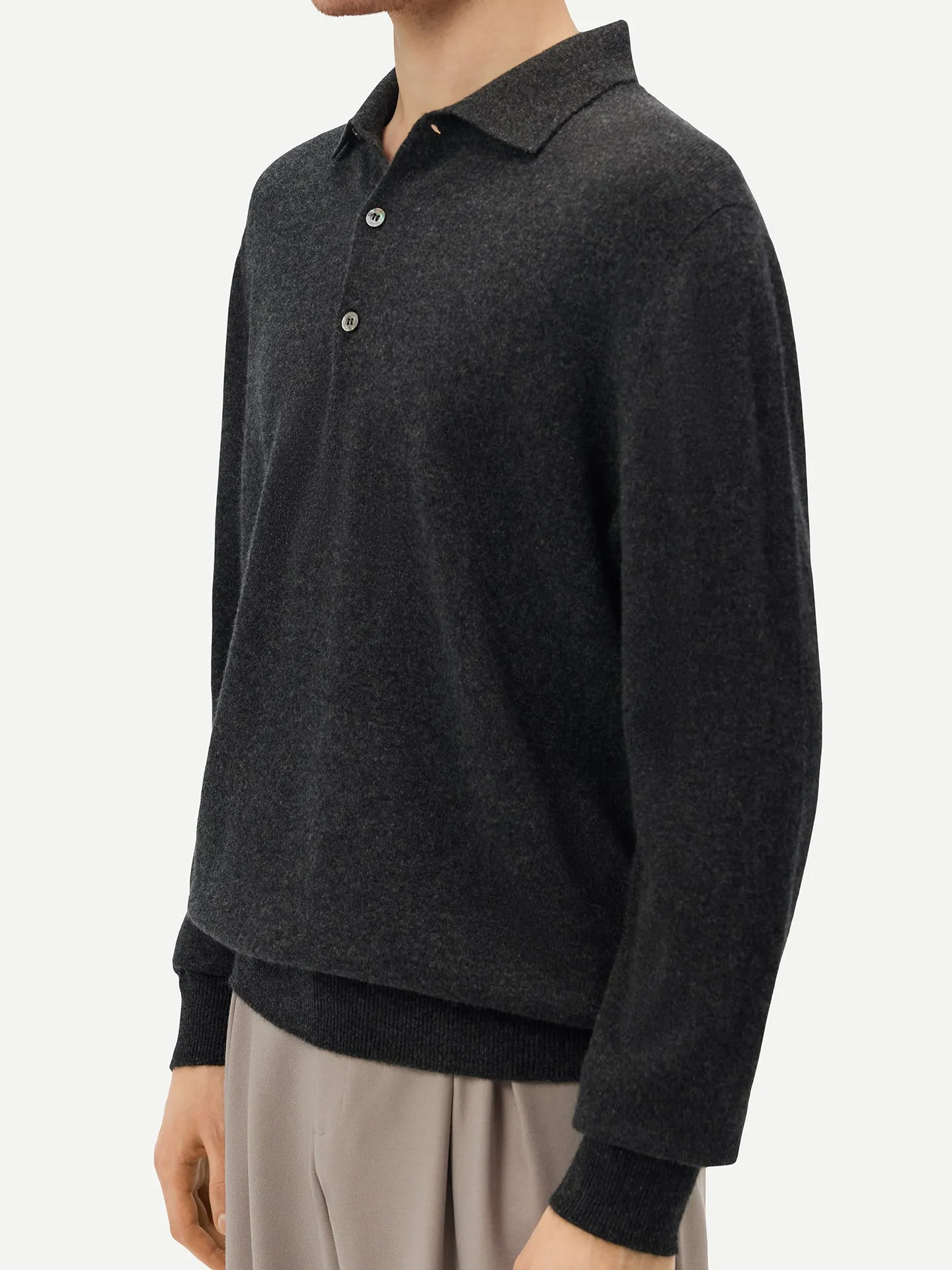 Cashmere Polo Sweater