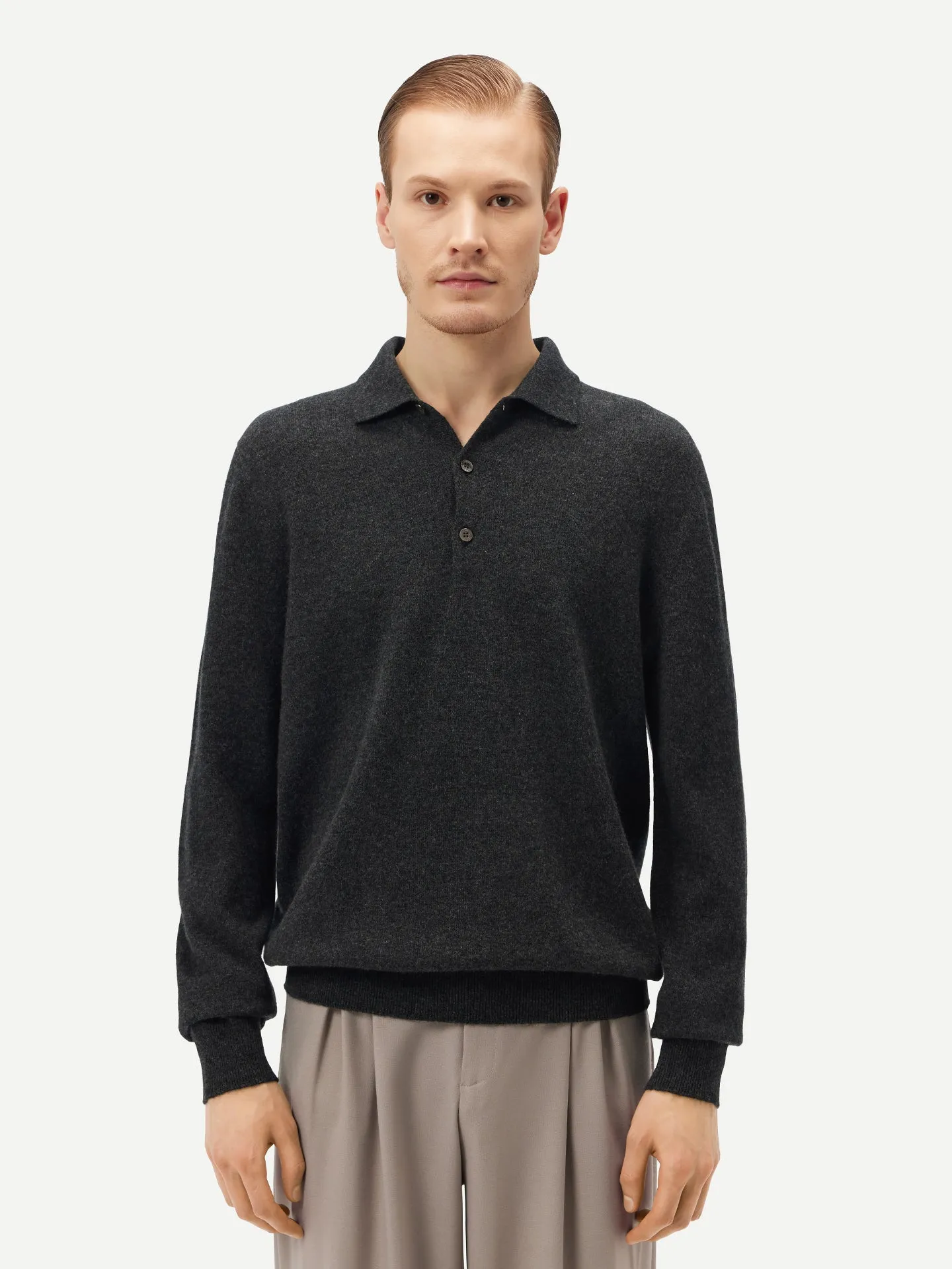 Cashmere Polo Sweater