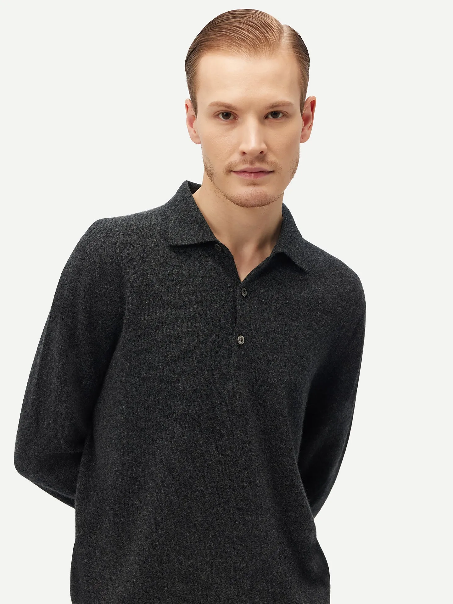 Cashmere Polo Sweater