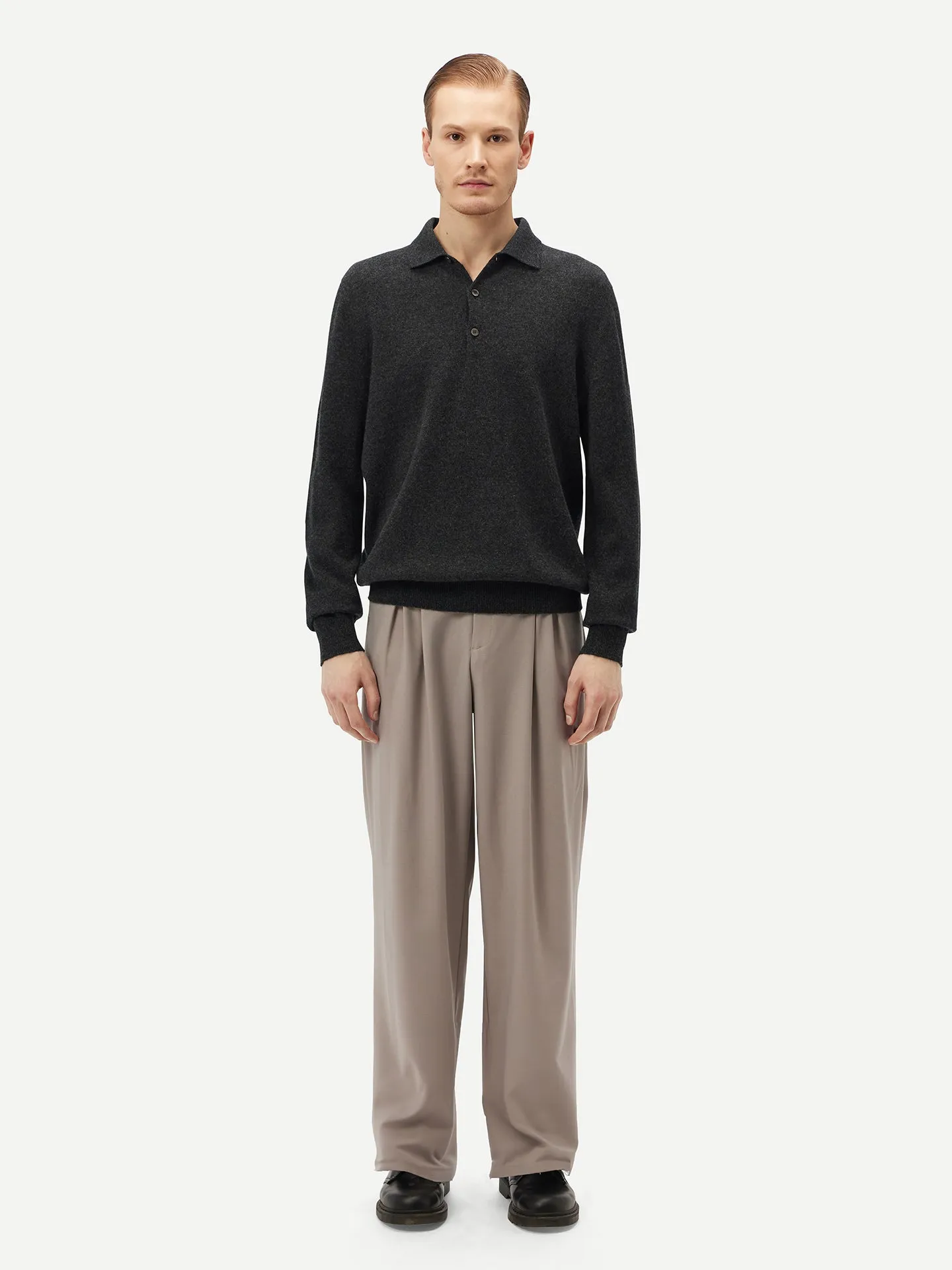 Cashmere Polo Sweater