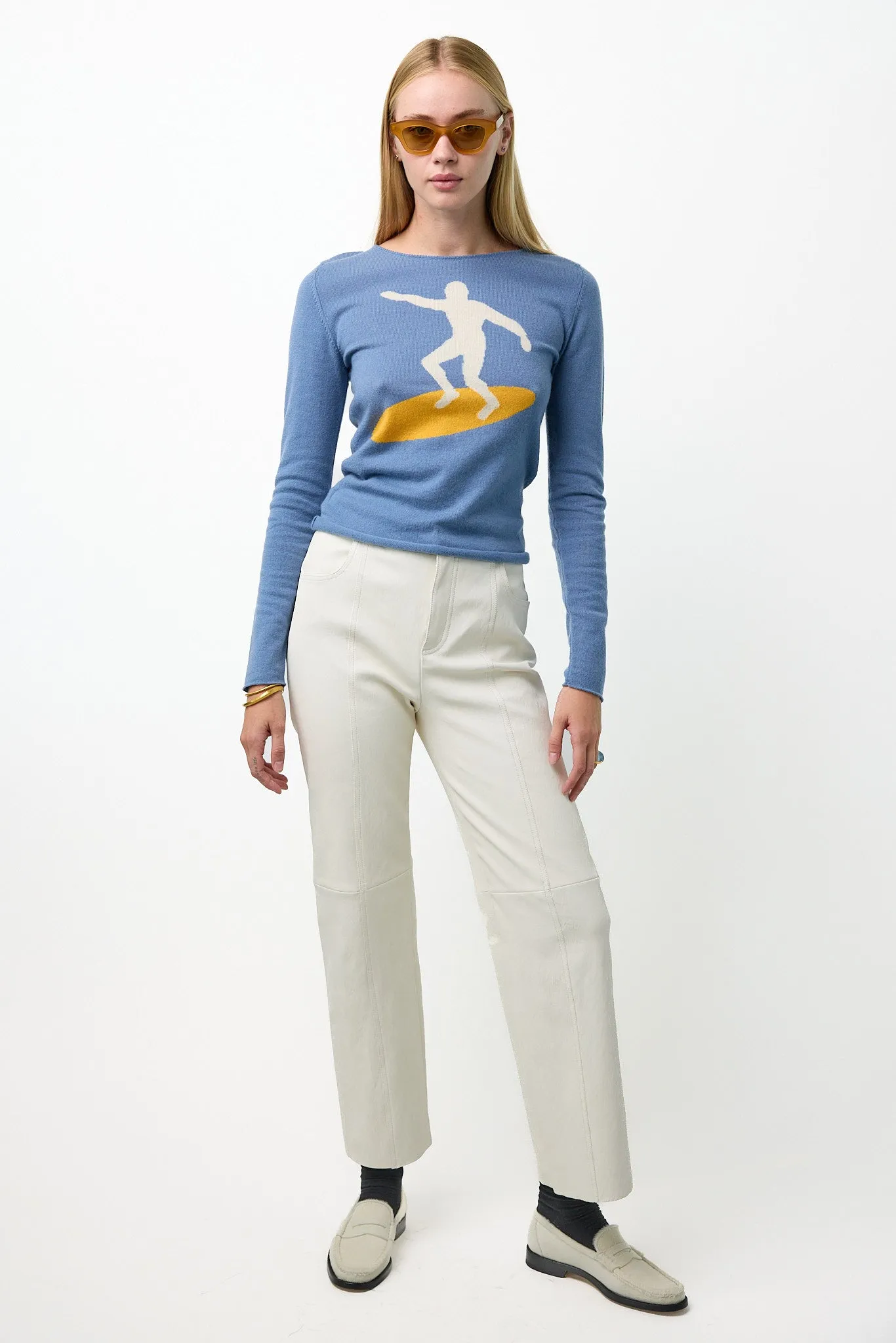 Cashmere Surfer Crewneck Sweater