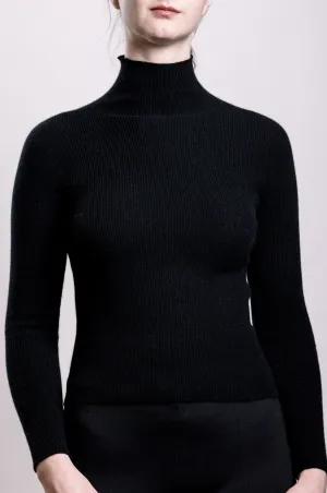 Cashmere Turtle Neck Sweater - Black