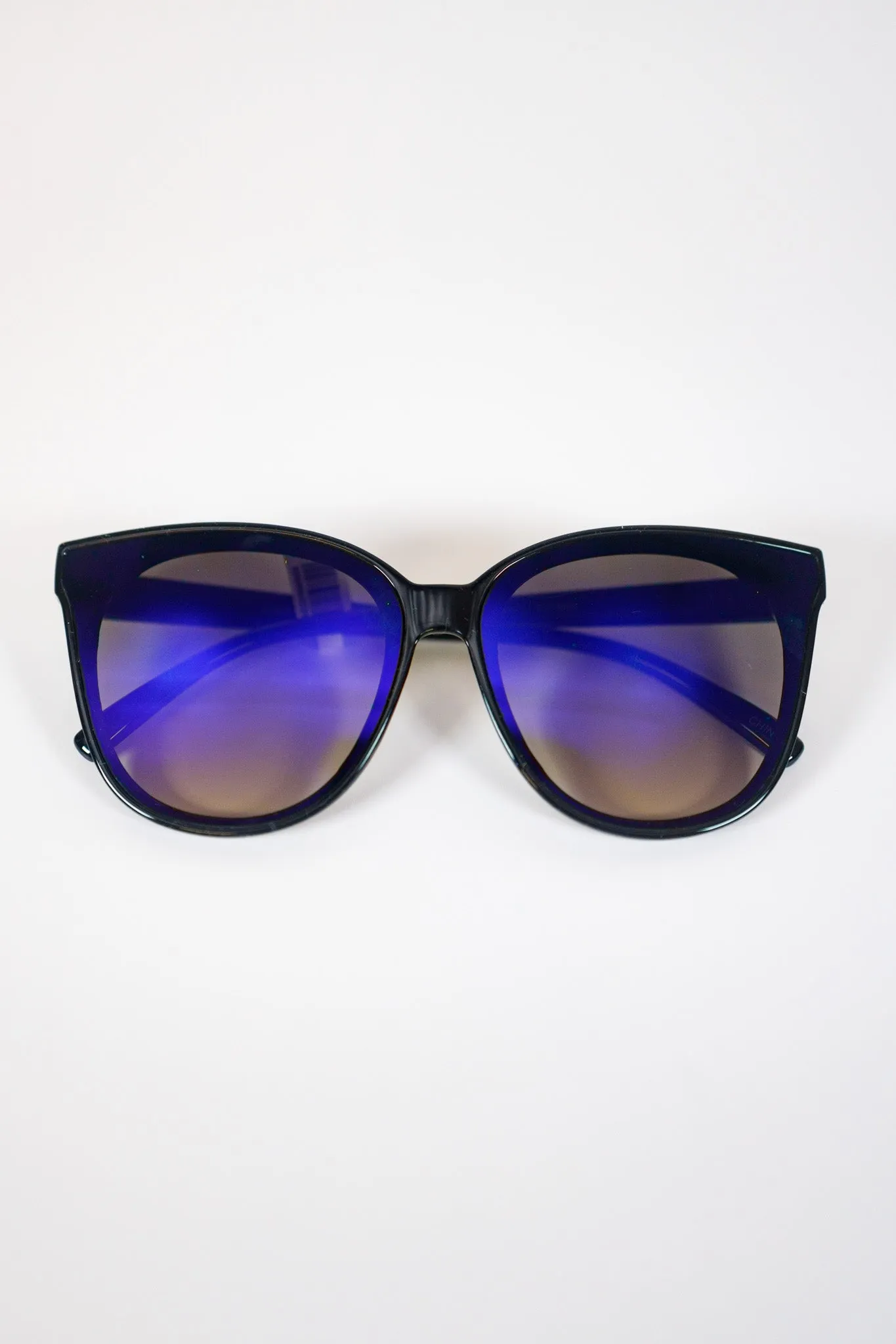 Cat Eye Mirrored Sunglasses, VARIOUS