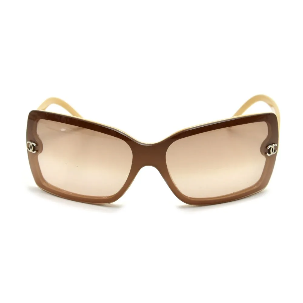CHANEL CC GRADIENT TINT OVERSIZED SUNGLASSES