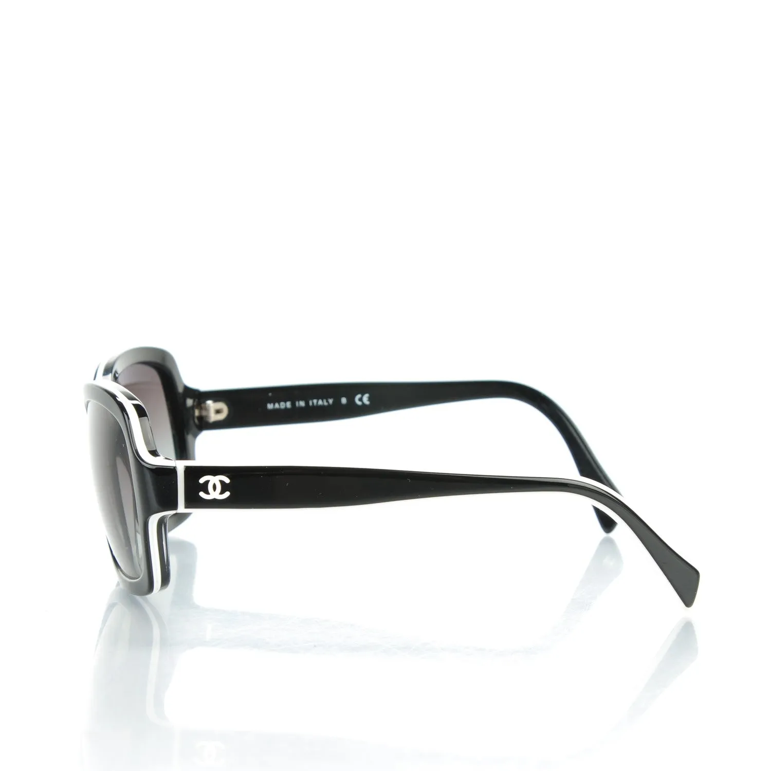 Chanel CC Logo Sunglasses 5143 Black White